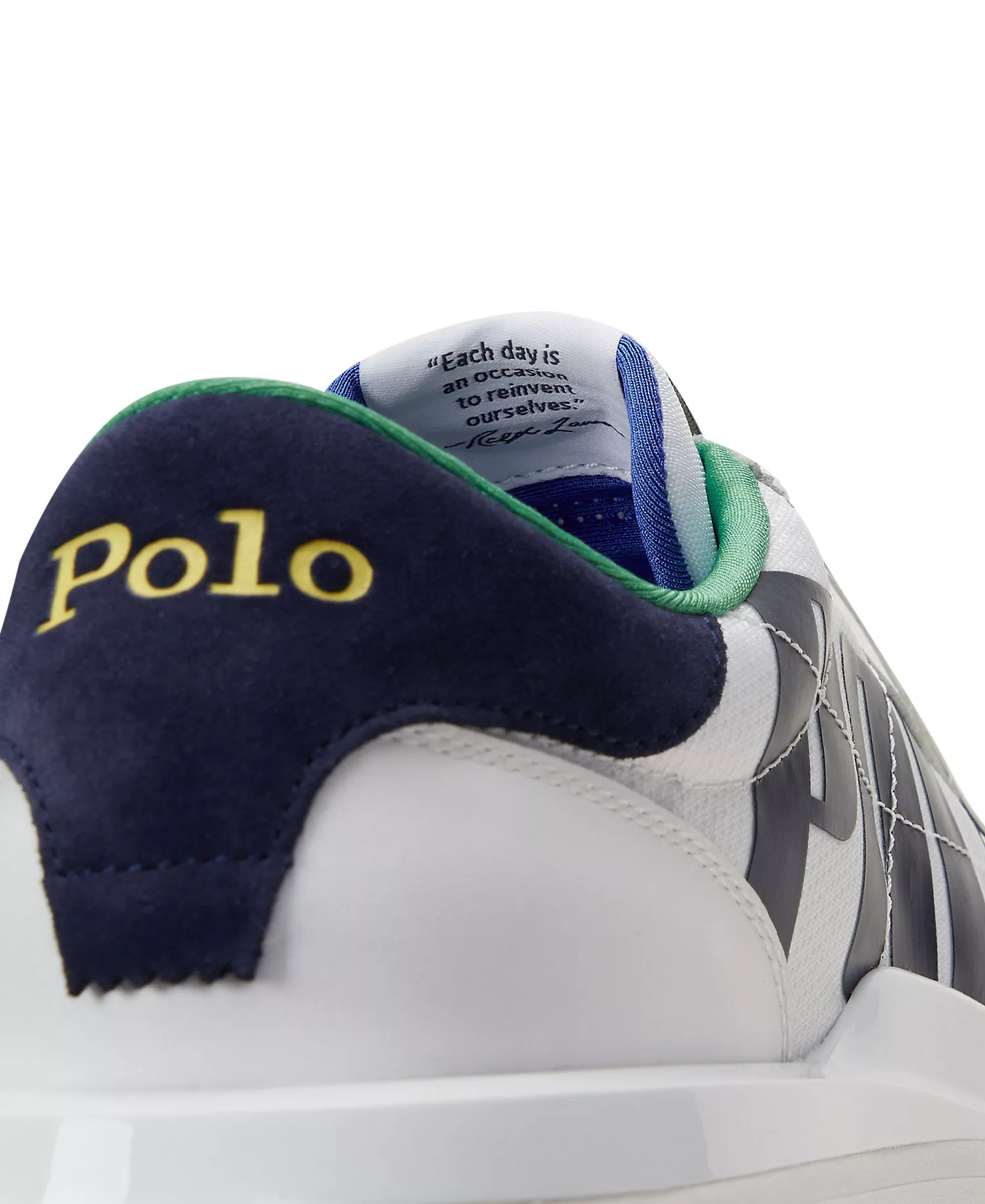 Men's Train 89 Logo Leather & Oxford Sneaker - WHITE/MULTI - 10