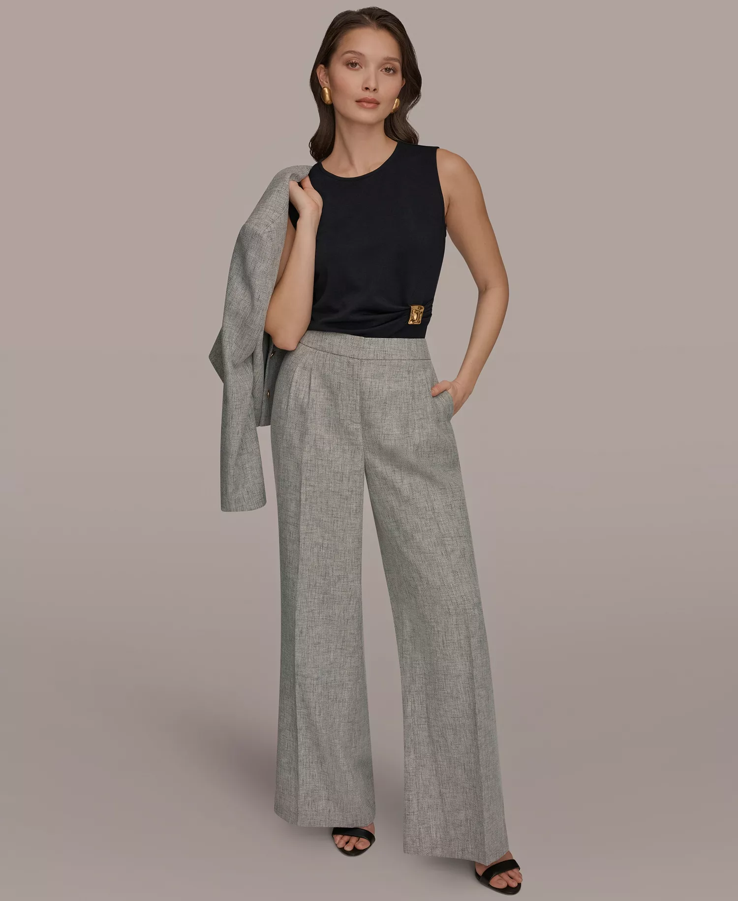 Women's High-Waist Wide Leg Pants - Turin Multi - 0