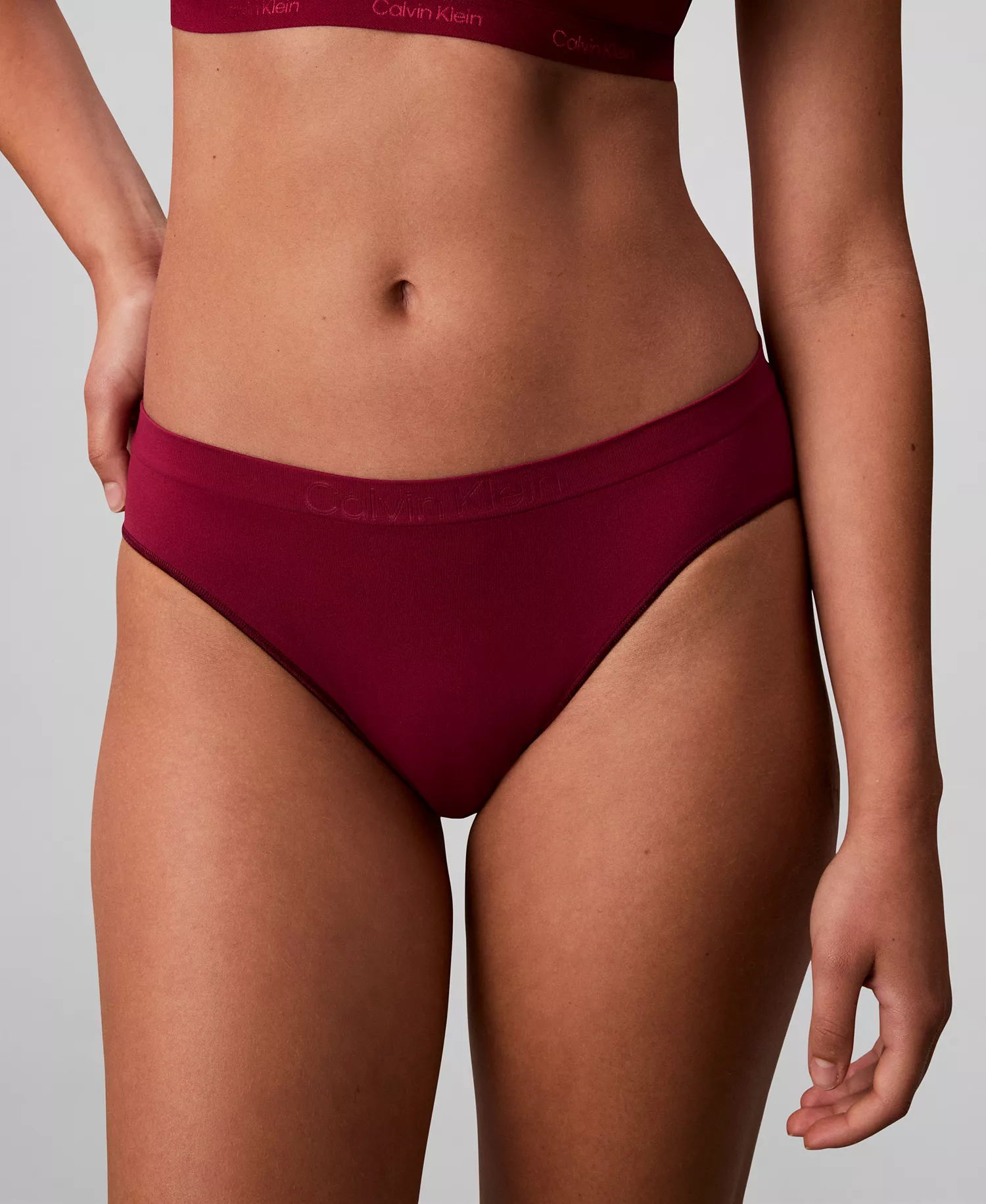 Women's Bonded Flex Bikini Underwear QD3960 - Beet Red - L