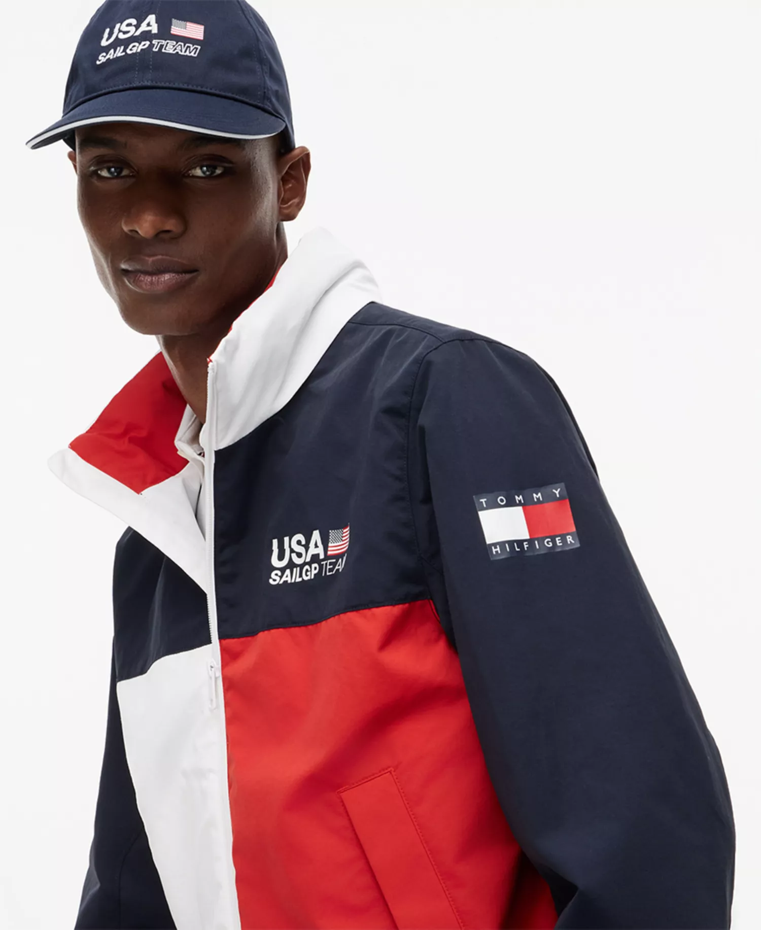 x U.S. SailGP Men's Regatta Jacket - Desert Sky - L