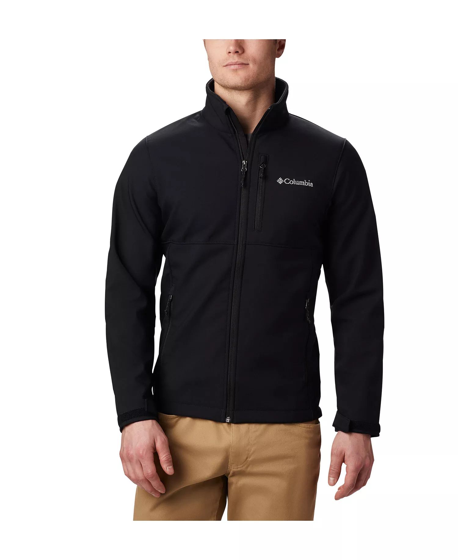 Men's Ascender Water-Resistant Softshell Jacket - BLACK - L