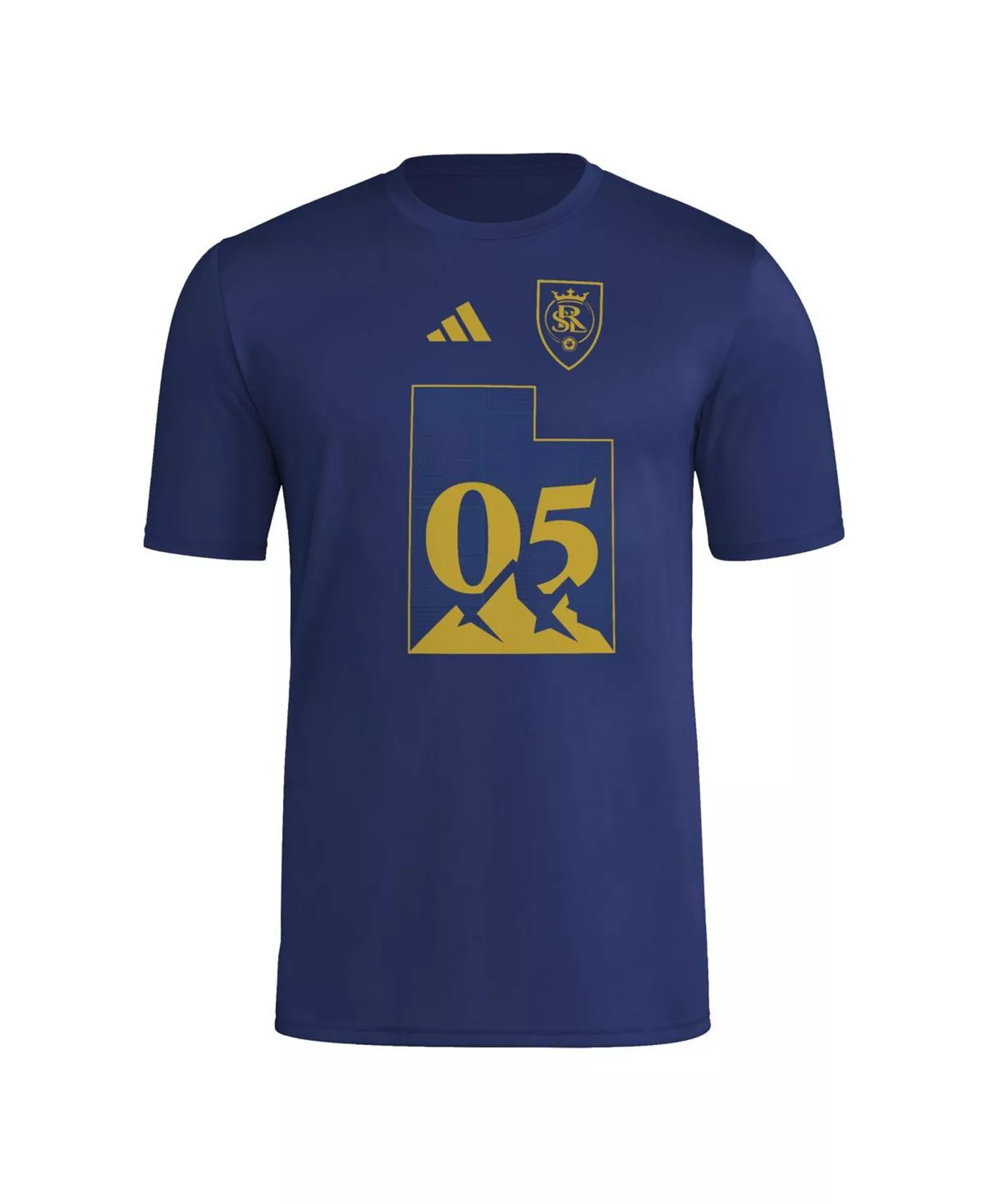 Men's Navy Real Salt Lake 2025 Jersey Hook AEROREADY T-Shirt - Navy - L
