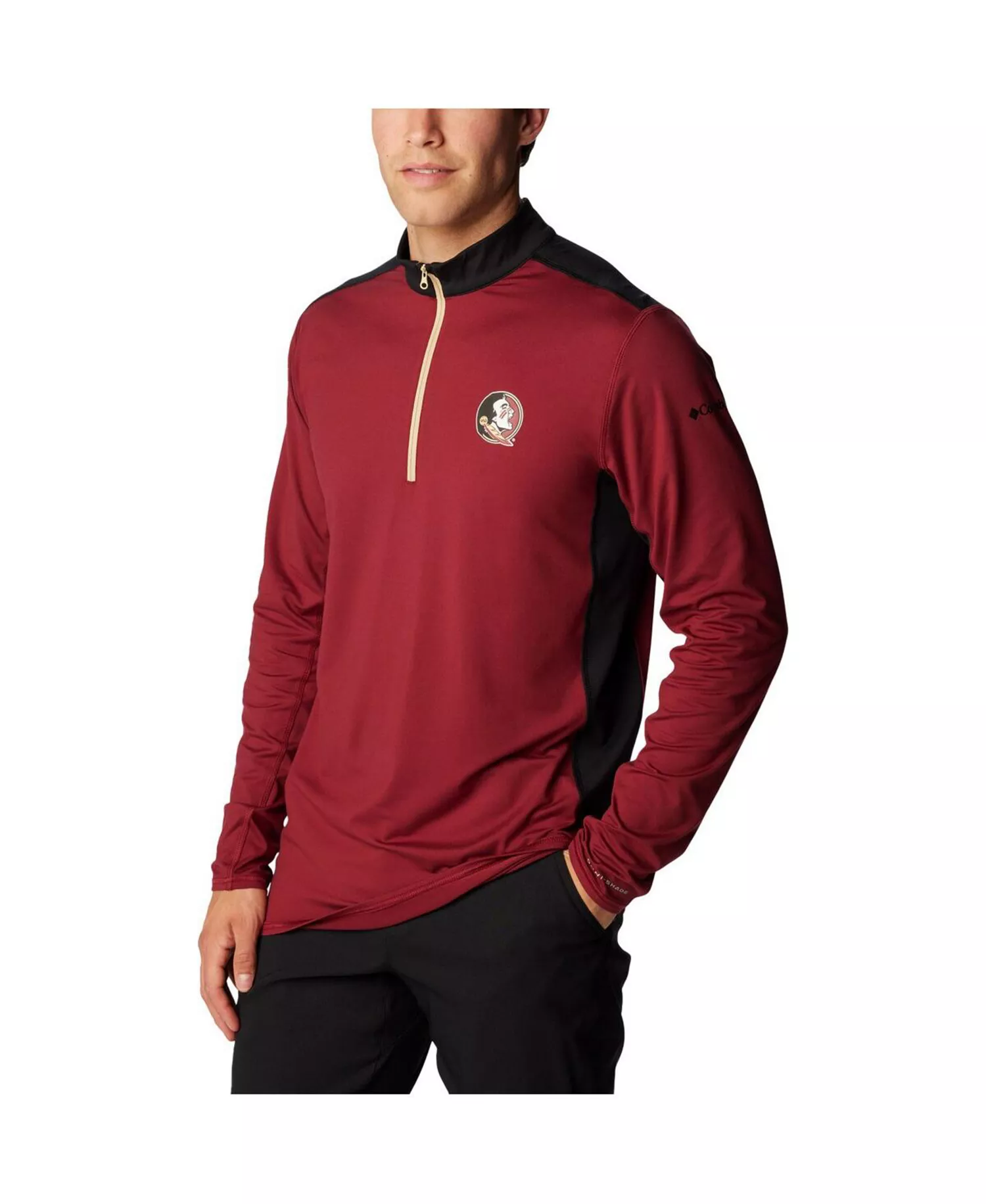 Men's Garnet Florida State Seminoles Tech Trail Omni-Shade Quarter-Zip Top - Garnet - L