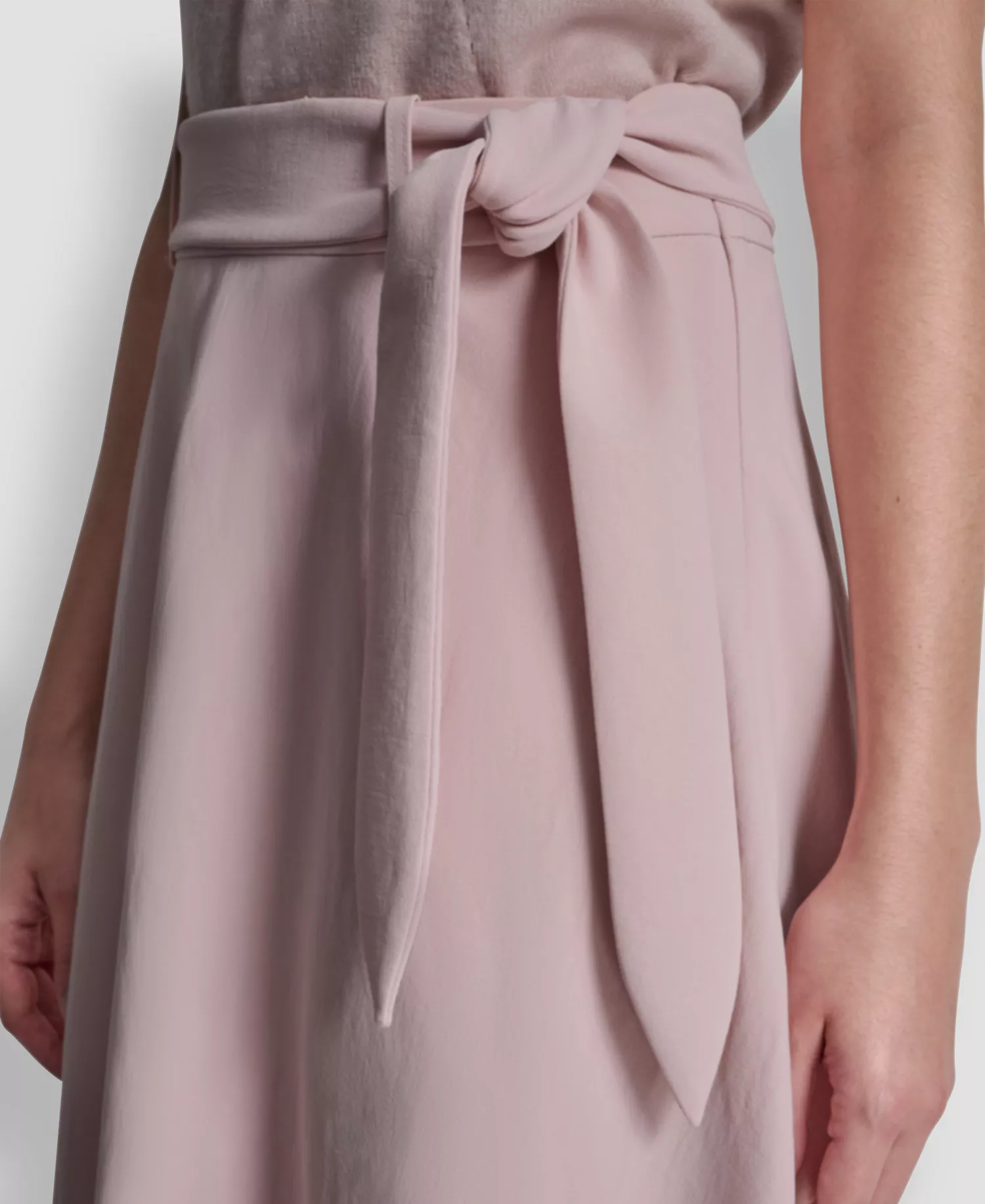 Women's Maxi Skirt with Bow Tie - Cameo - 0