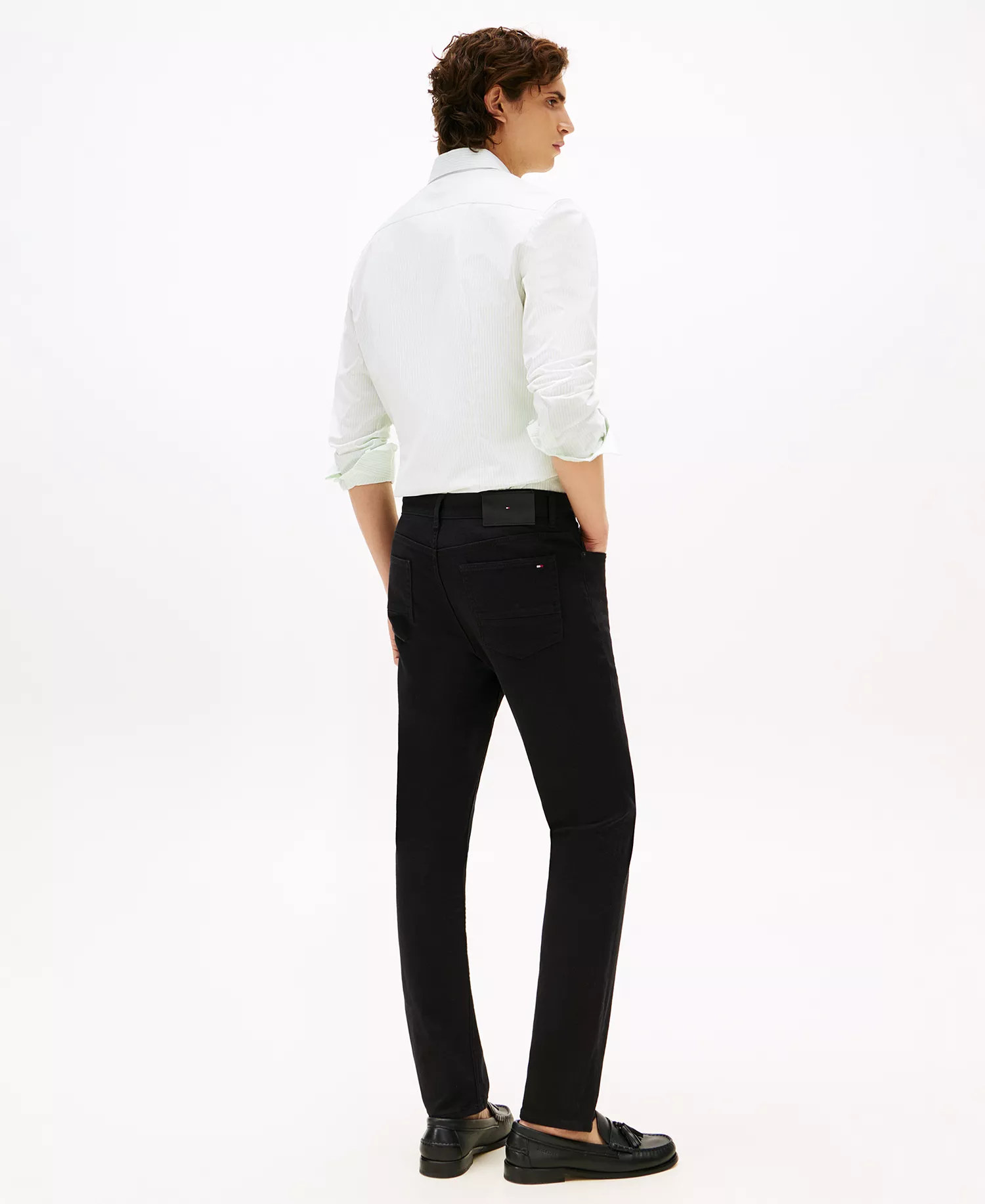 Men's Slim-Straight Denton Jeans - Black - 29x30