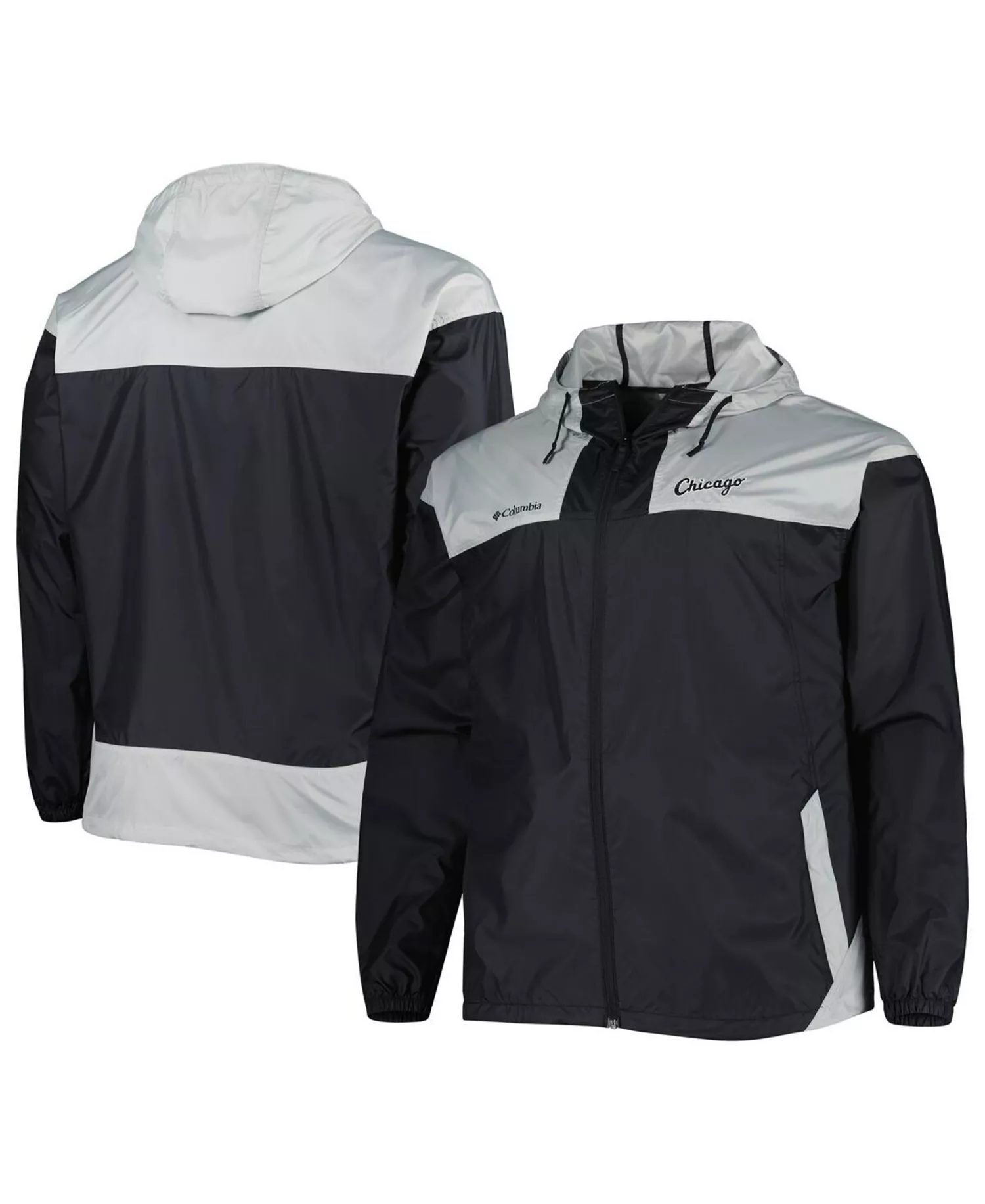 Men's Black Chicago White Sox Flash Forward Challenger Omni-Shade Full-Zip Windbreaker - Black - 1XB