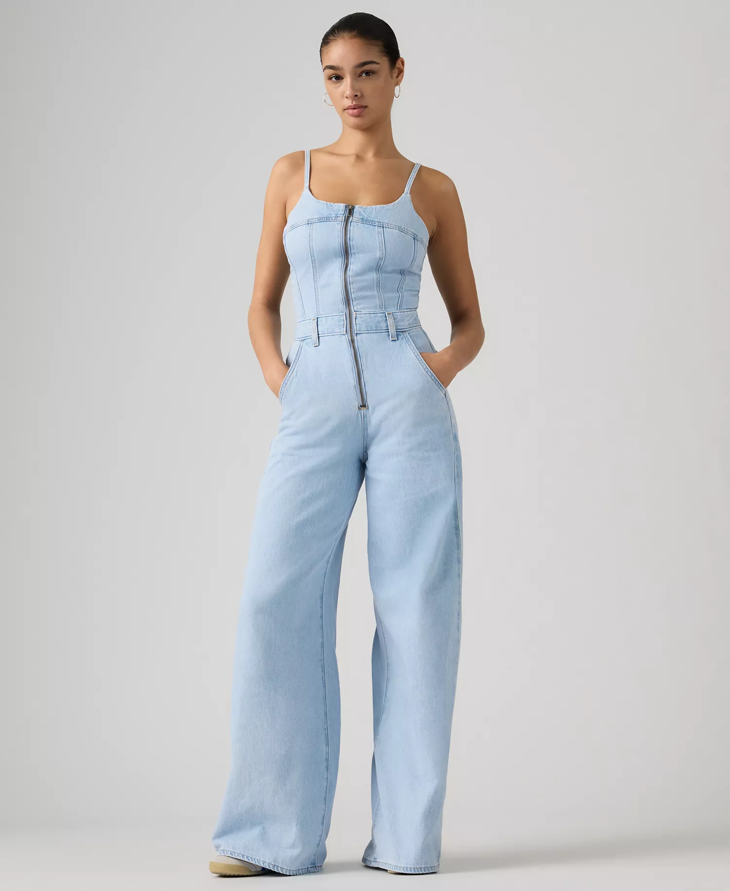 Women's Bustier Scoop Neck Jumpsuit - Never Going To Change - L