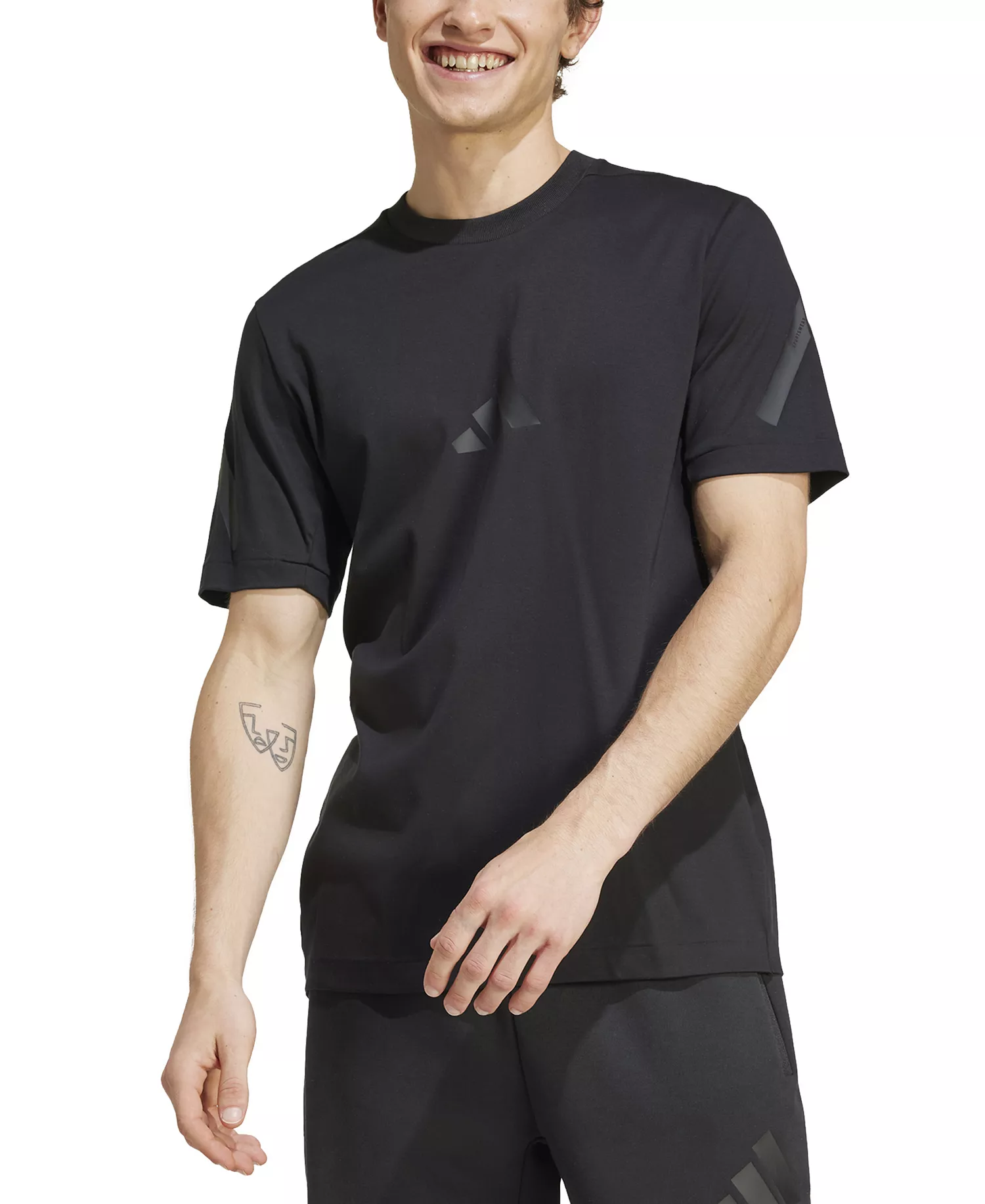 Men's Z.N.E. Short-Sleeve Crewneck T-Shirt - Black - 2XL