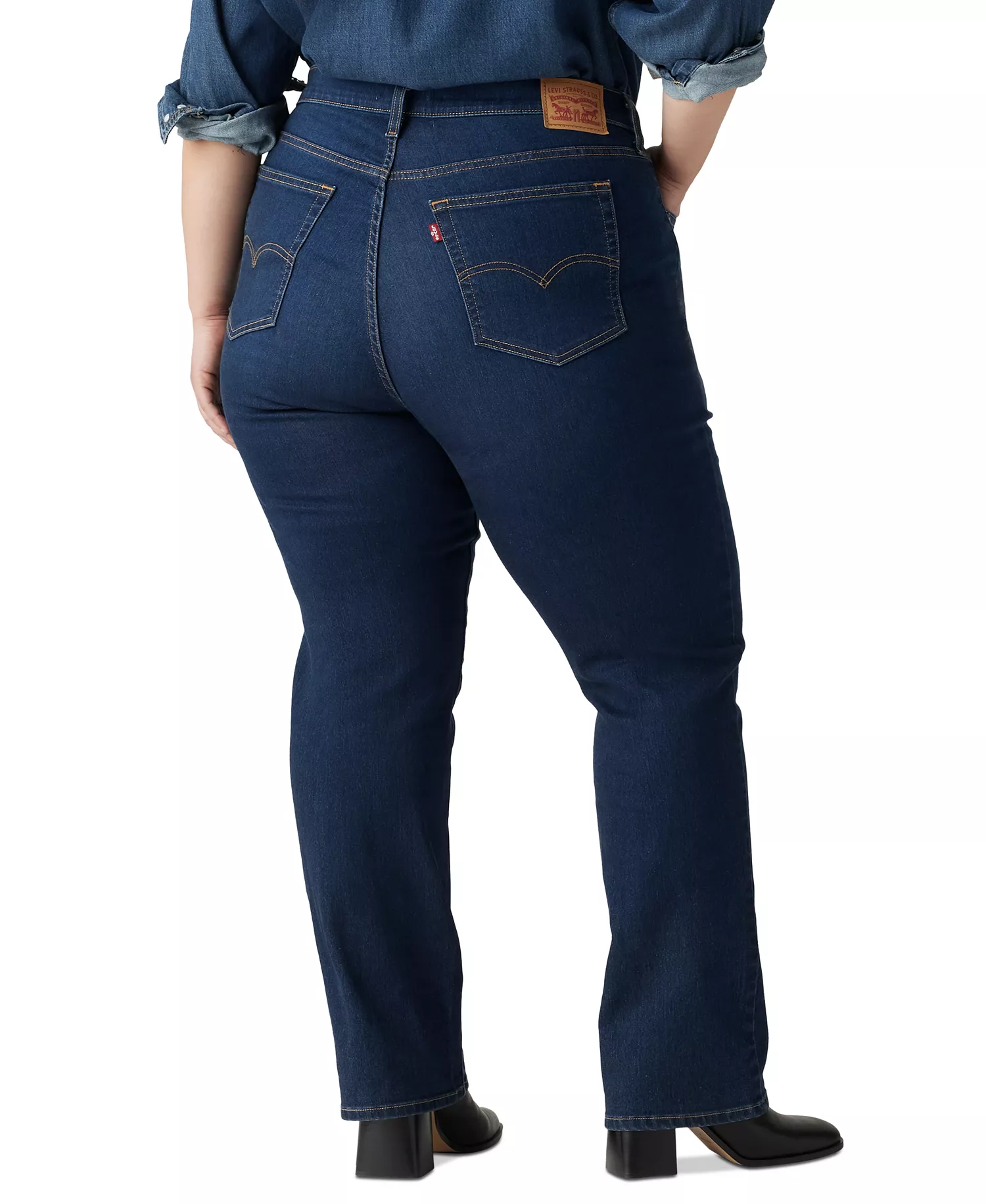 Plus Size Chelsea High-Rise Straight-Leg Jeans - Chelsea Carbon Glow - 14W