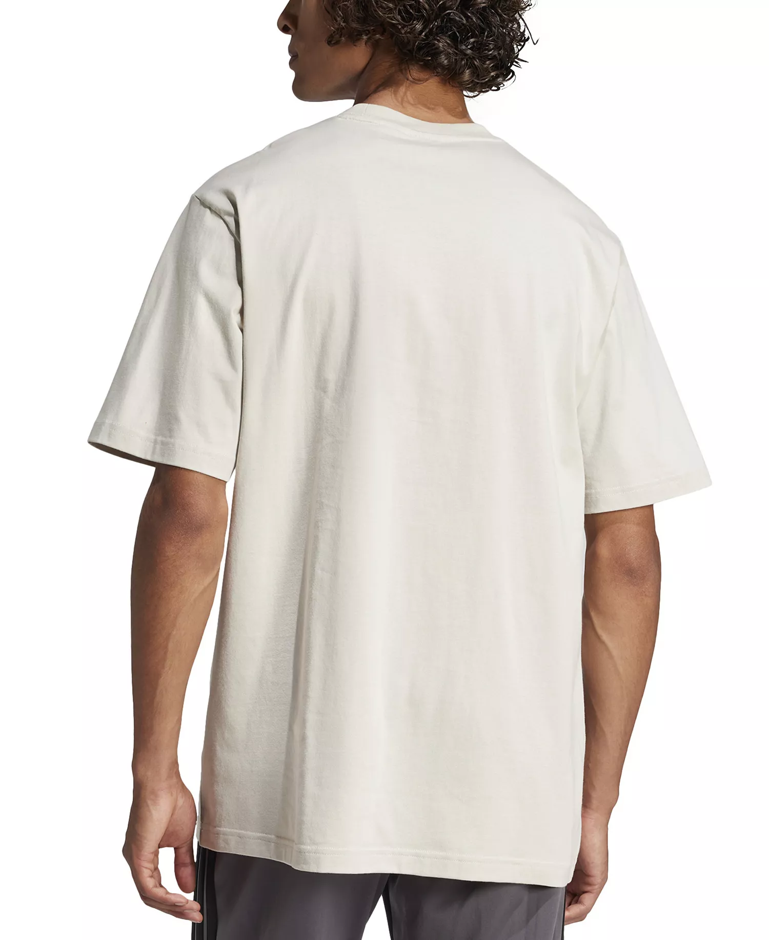 Men's Essentials Regular-Fit Linear Logo Graphic T-Shirt - Alumina/White - 2XL