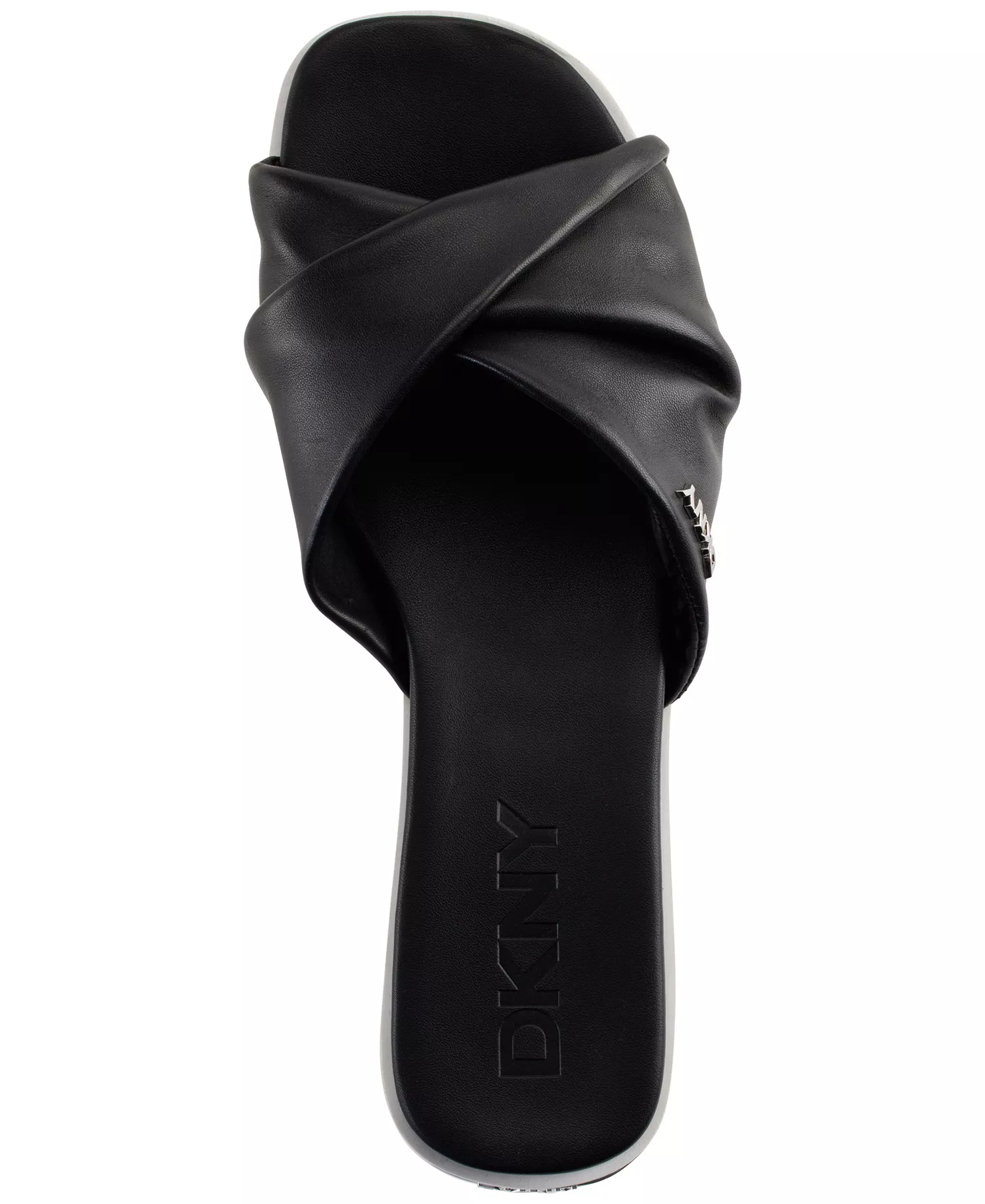 Women's Jezebel Twisted Slide Sandals - Black - 5M