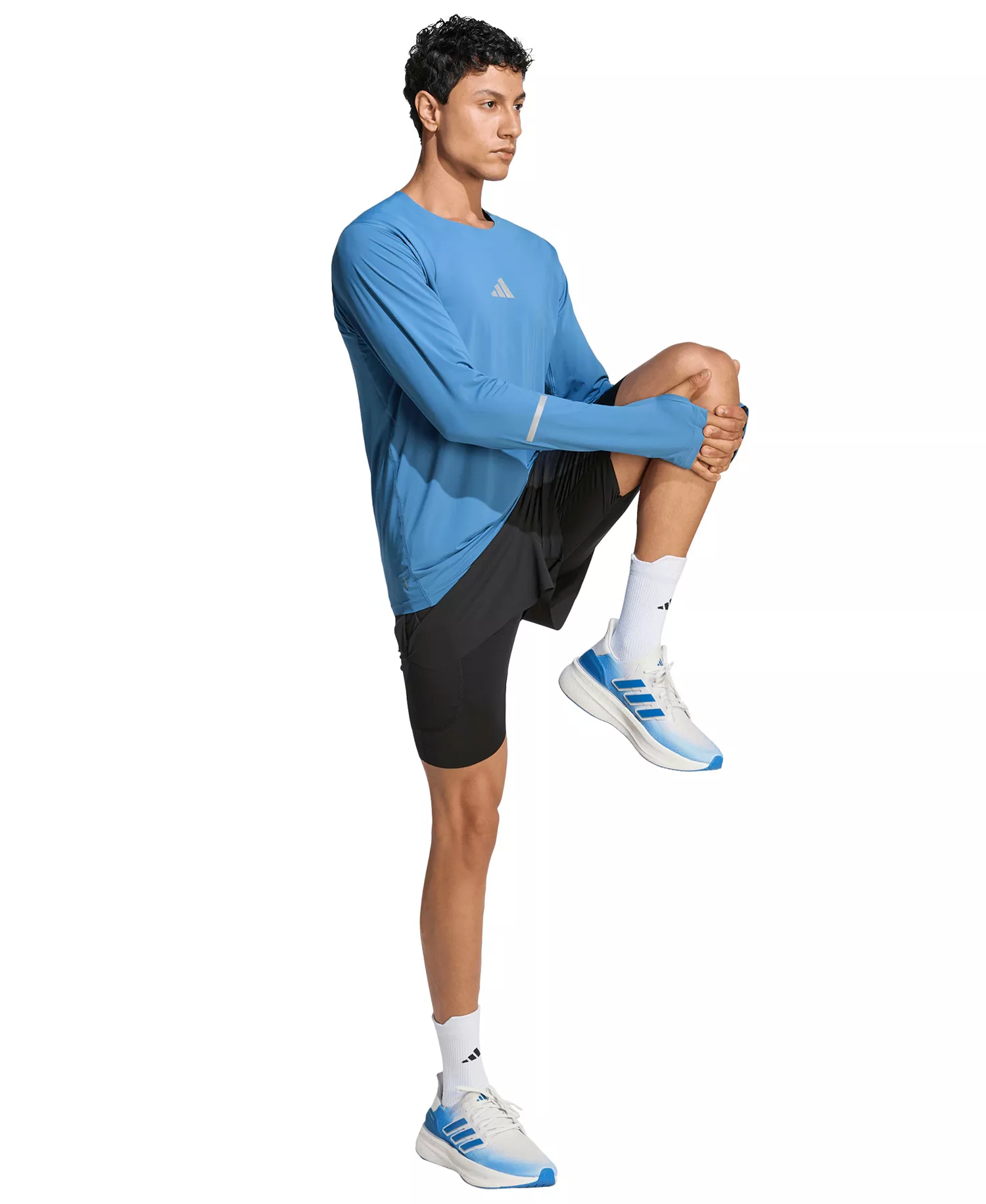 Men's Regular-Fit Run Shorts - Black - 2XL