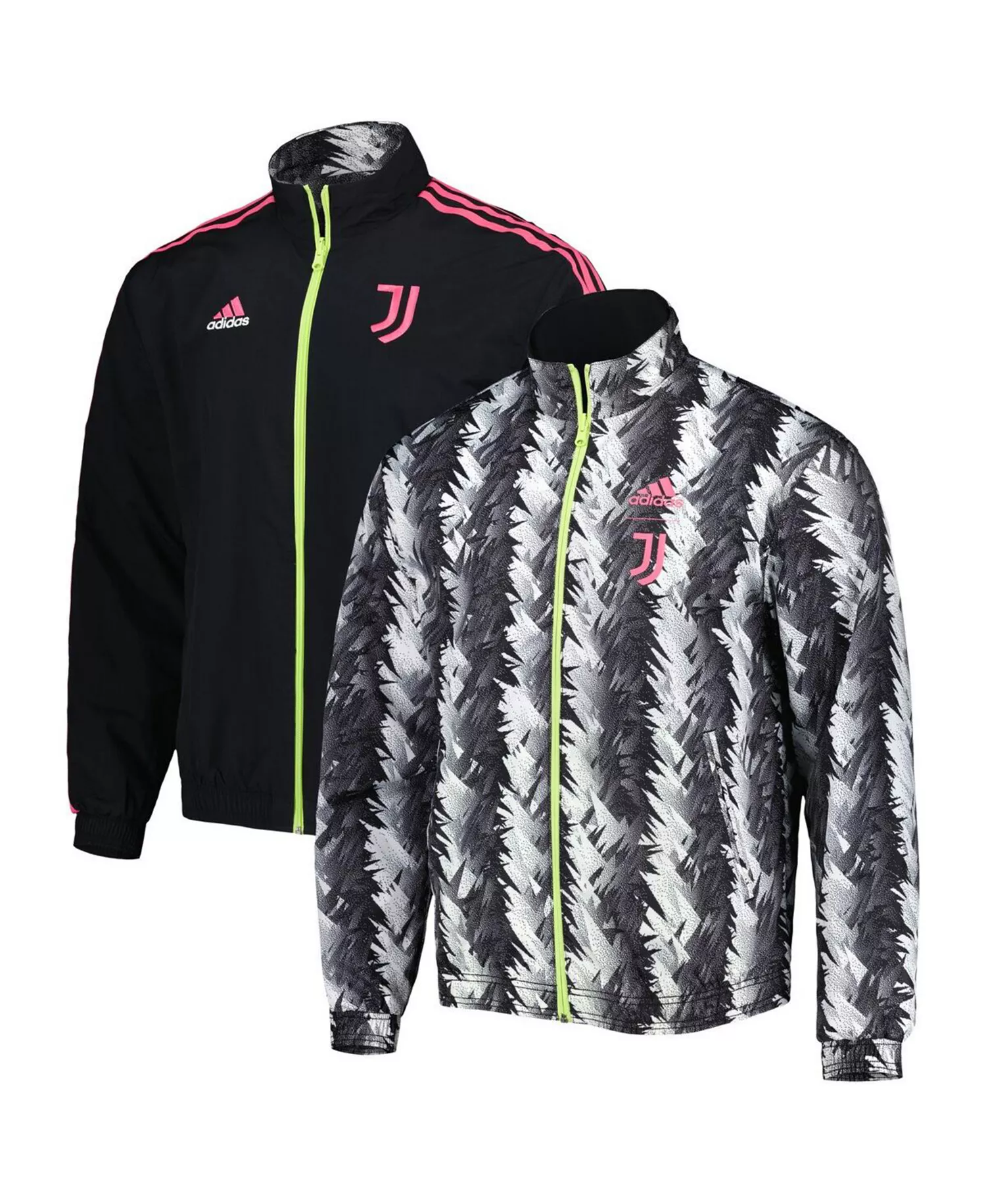 Men's Black Juventus 2022/23 On-Field Team Logo Anthem Reversible Full-Zip Jacket - Black - XL