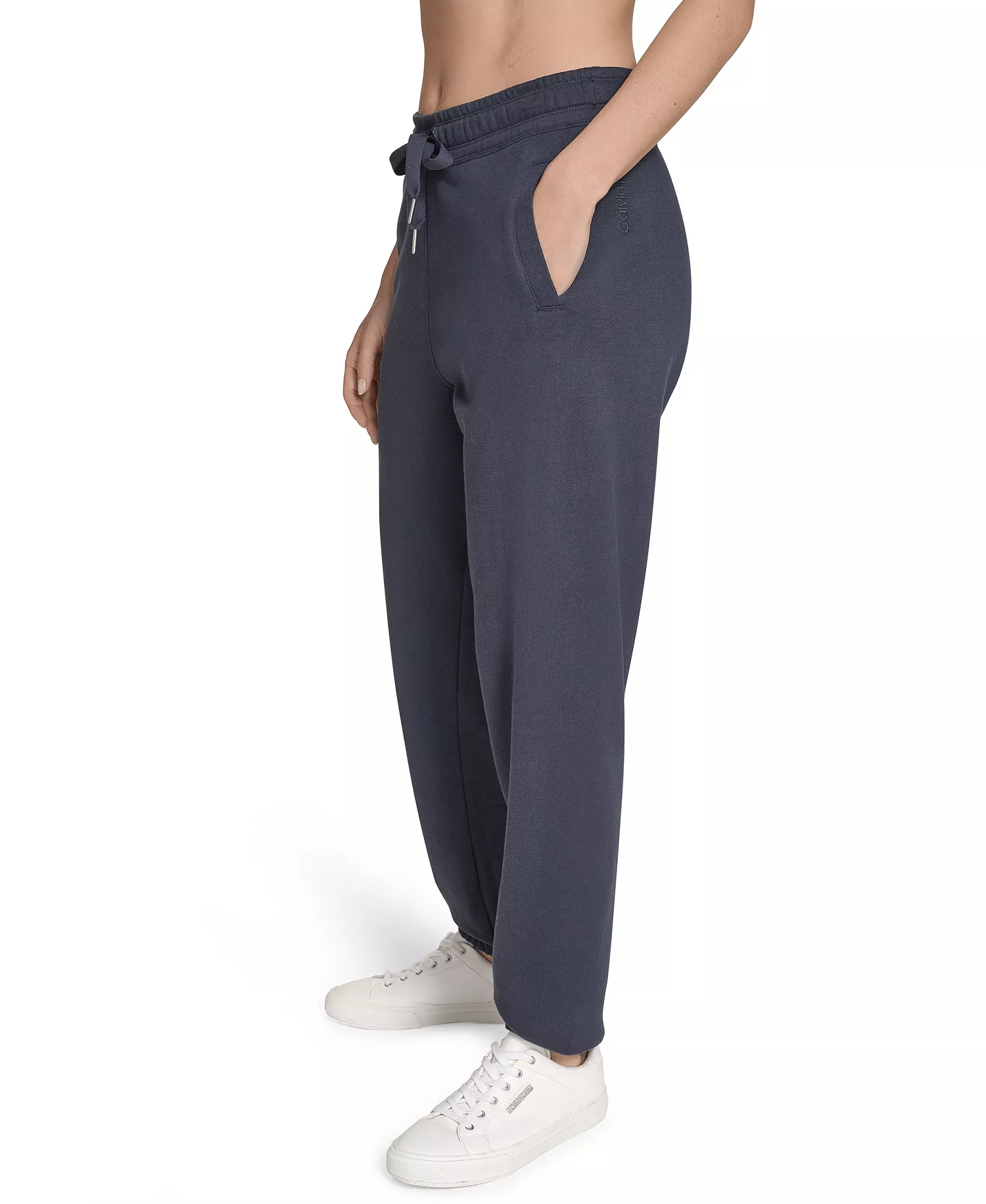 Women's Fleece High Waist Drawstring Jogger - Inkwell - XL
