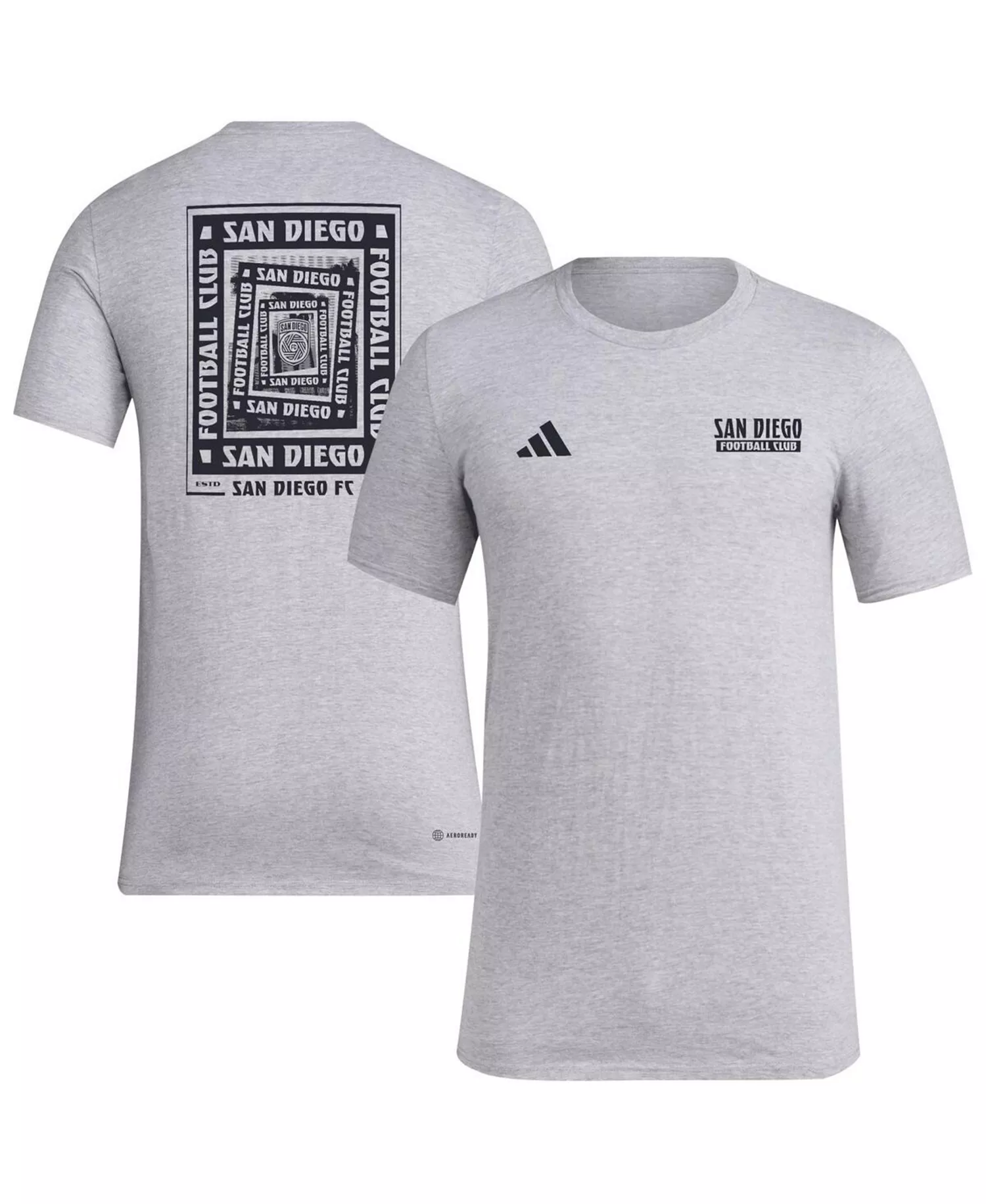 Men's Gray San Diego FC Local Wrap T-Shirt - Gray - 2XL