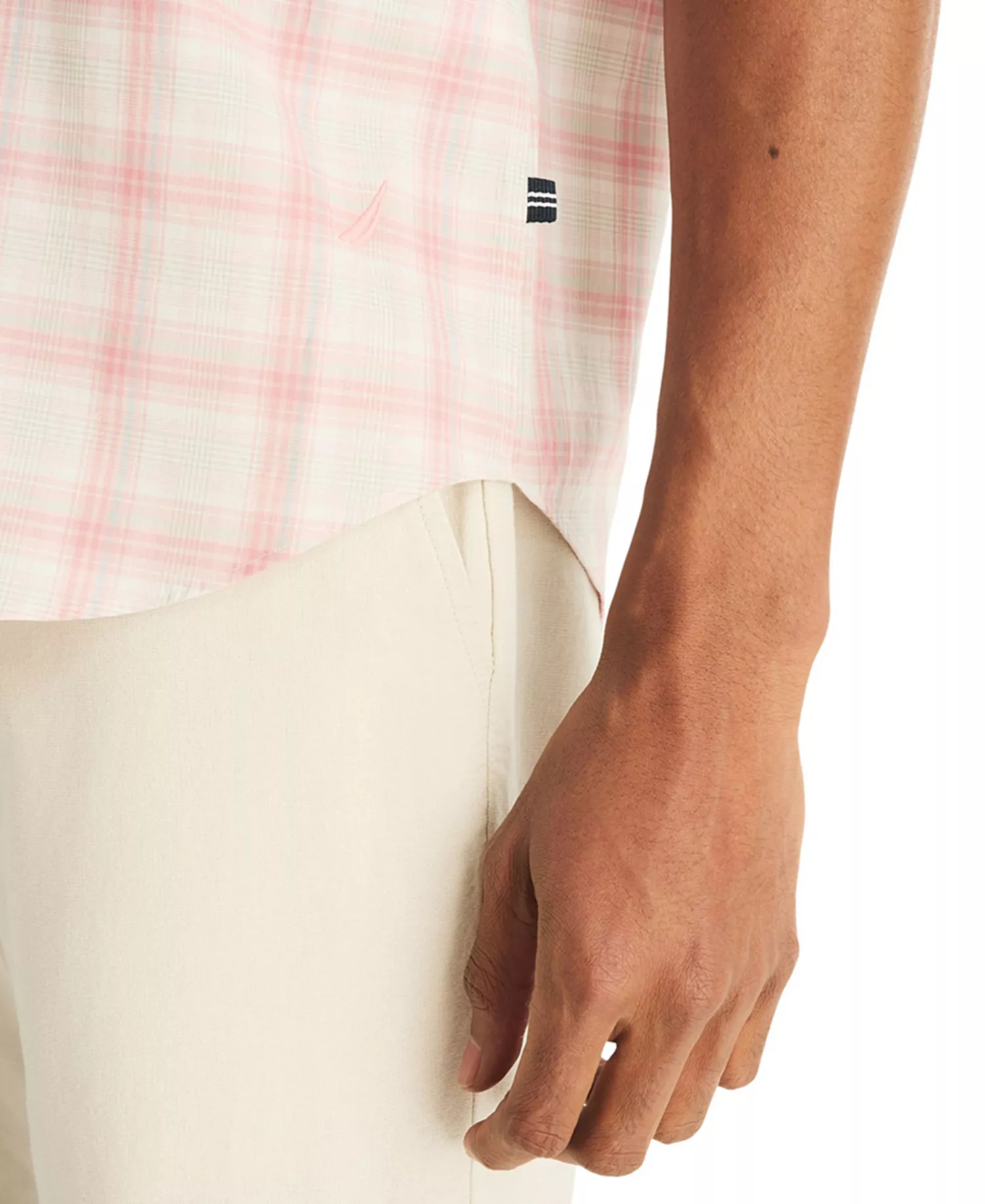 Men's Short-Sleeve Collared Shirt - Zephyr Pink - 2XL