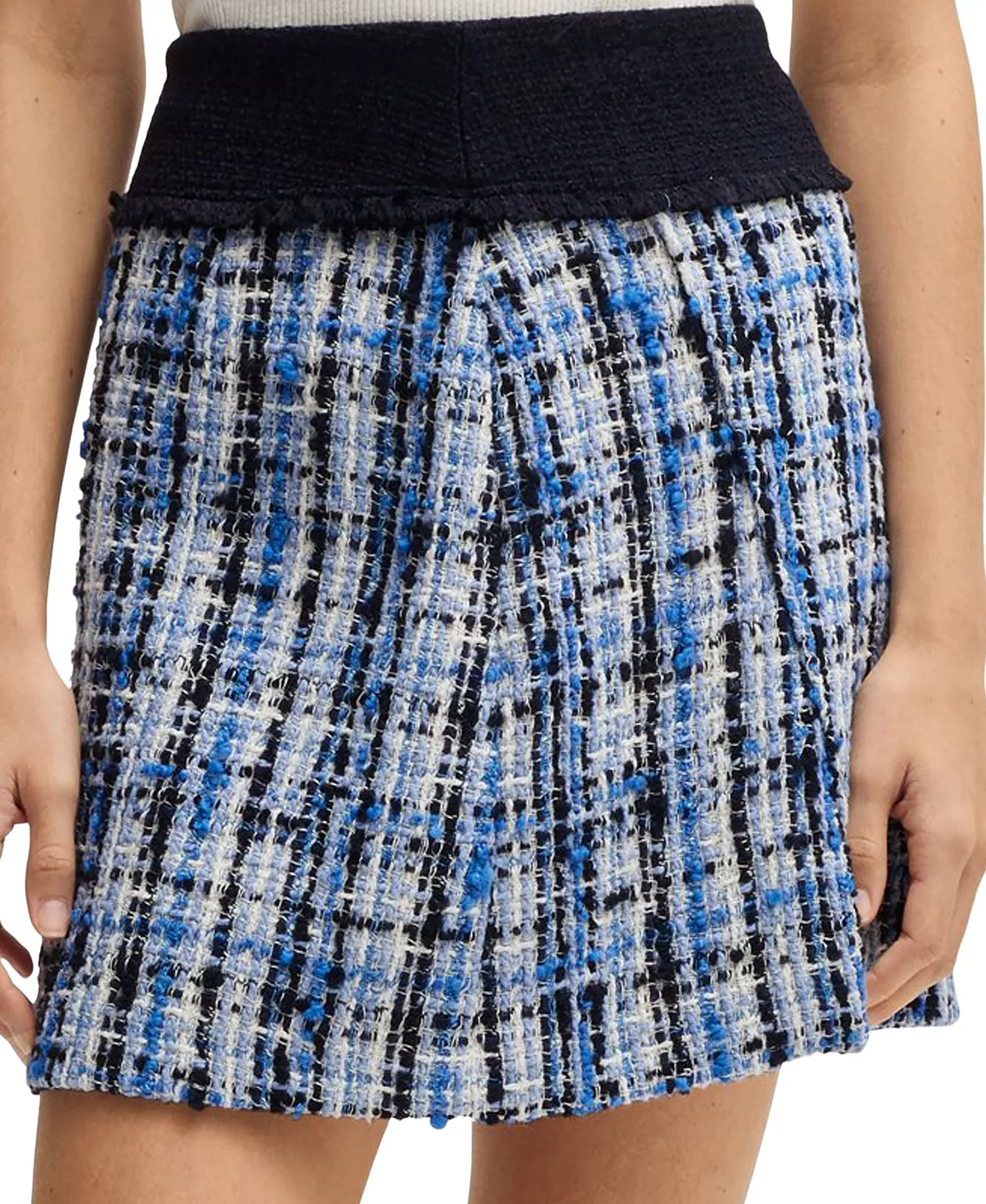 Women's Multicolored Tweed Mini Skirt - Open Misc - 10