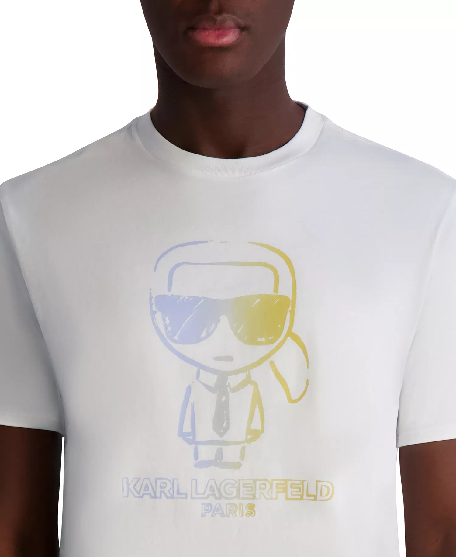 Men's Faded Logo Graphic T-Shirt - White - 2XL