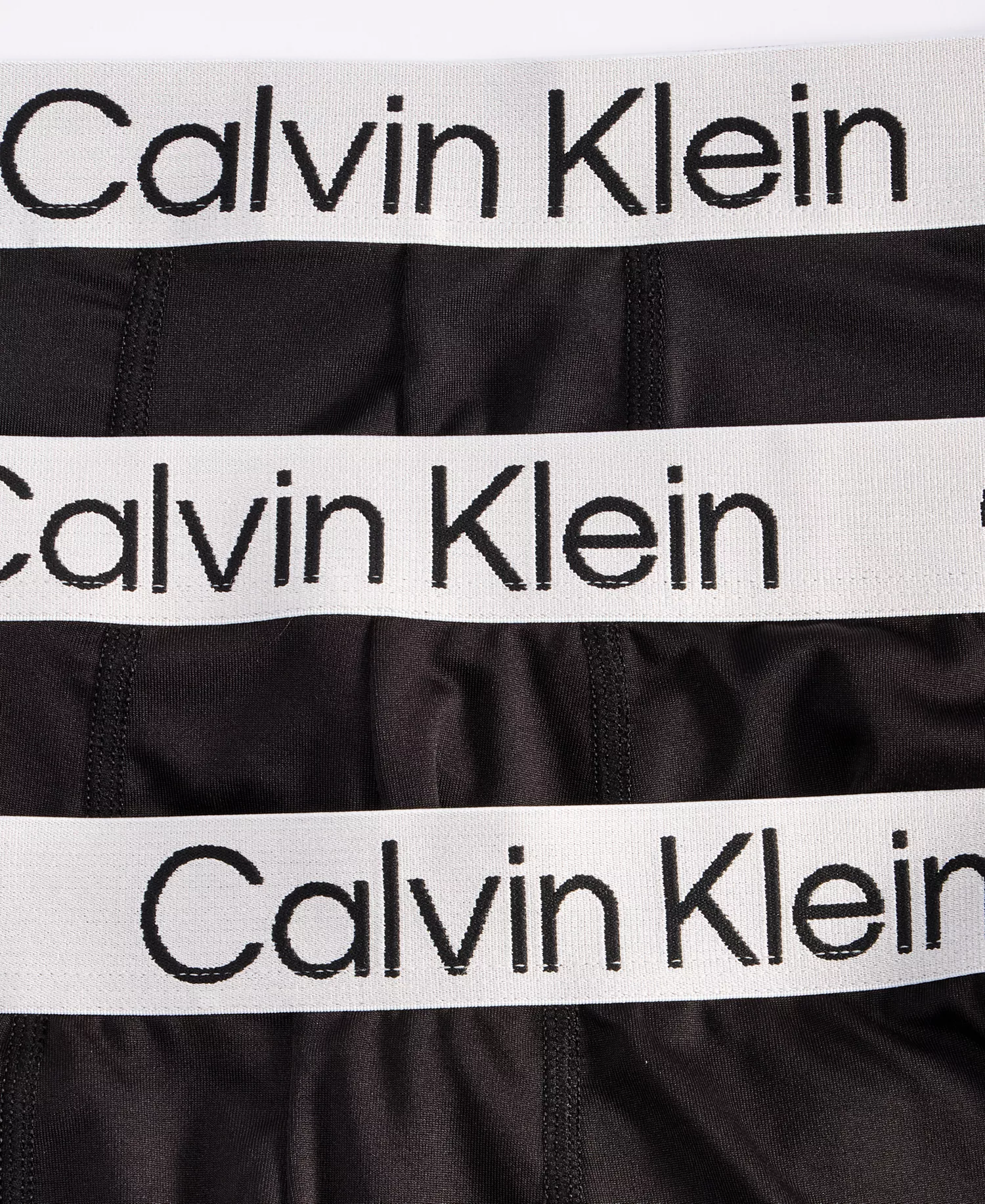 Men's 3-Pk. Chromatic Brushed Micro Trunks - Black - L