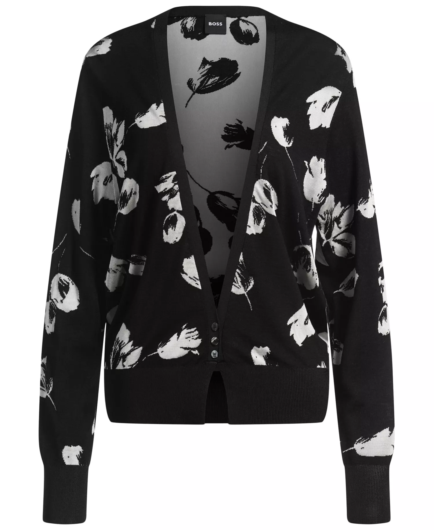 Women's Merino Wool-Blend Cardigan - Open Misc - S