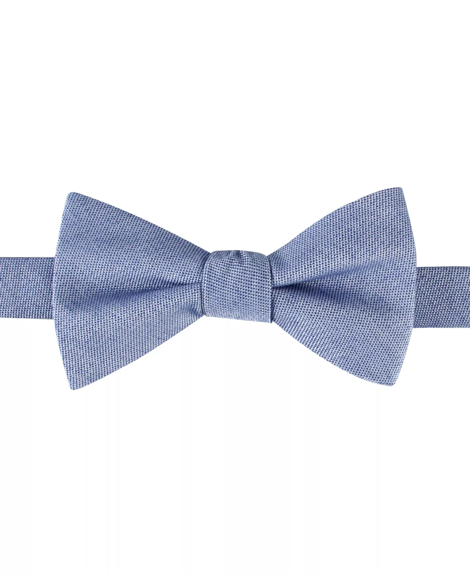 Men's Denim Paisley Bow Tie and Pocket Square, 2-Piece Set - Denim Blue - ONE SIZE