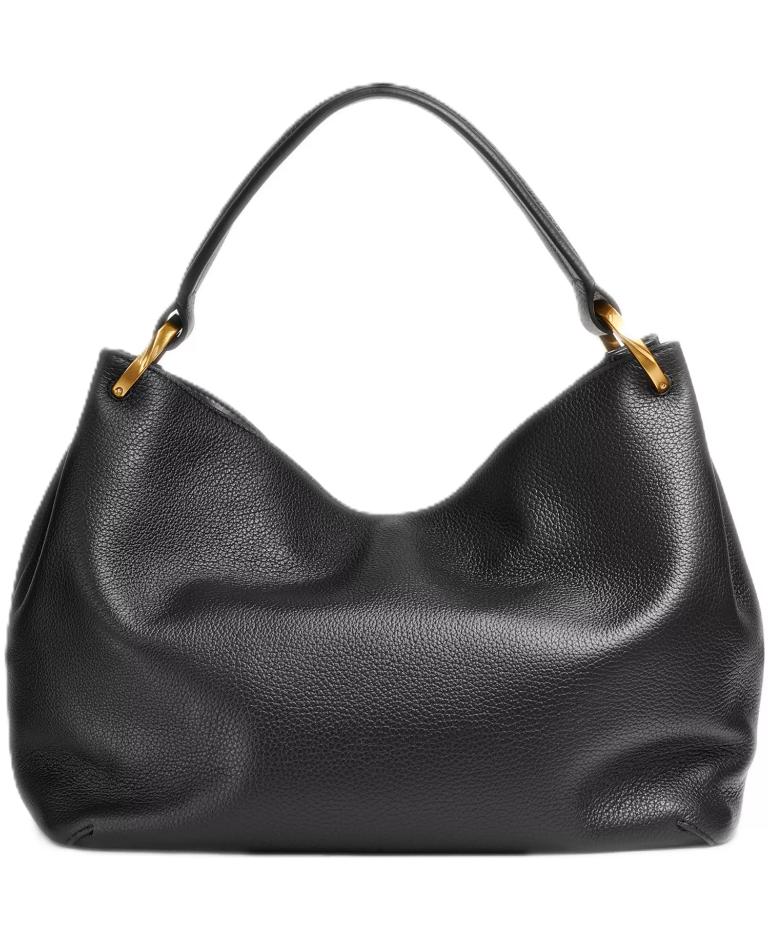 Glenwood Leather Shoulder with Tassel Detail - Blk/gold - ONE SIZE