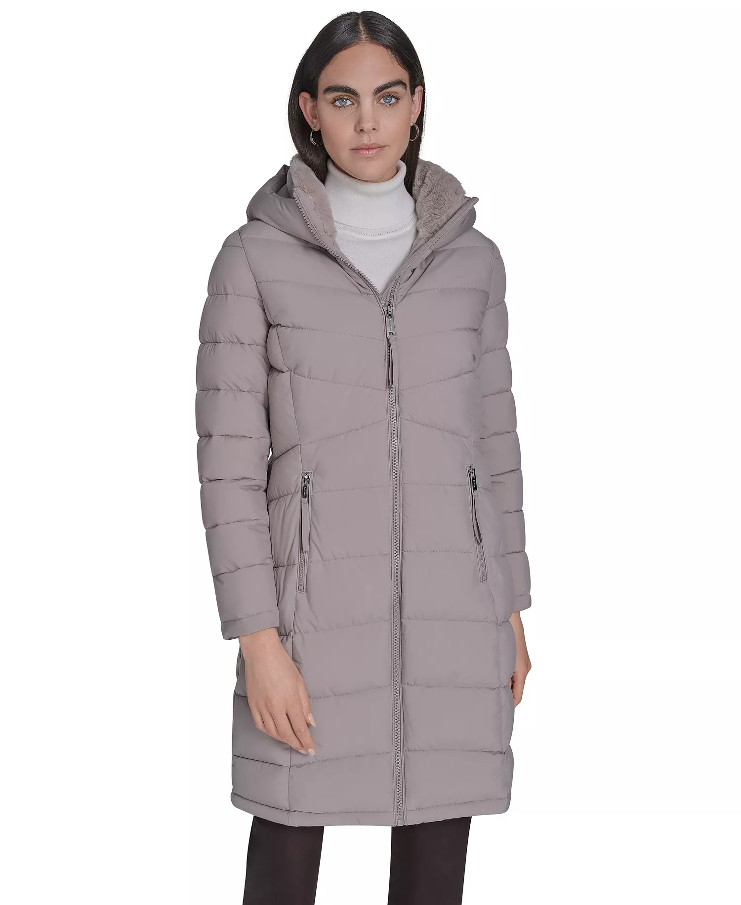 Women's Hooded Puffer Coat - Atmosphere - L