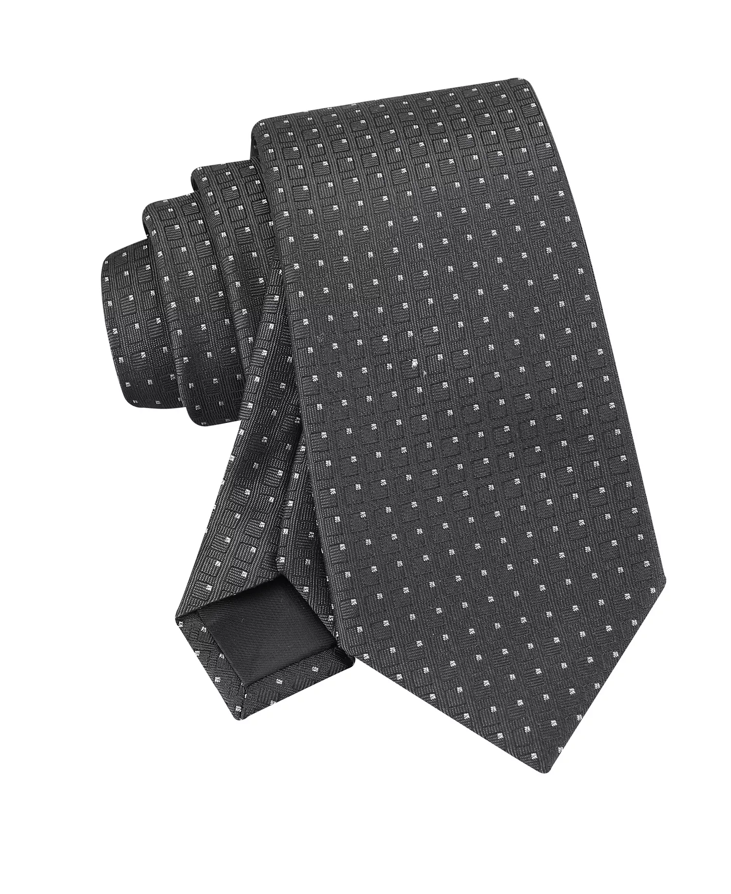 Men's Karter Geometric Tie - Charcoal - ONE SIZE