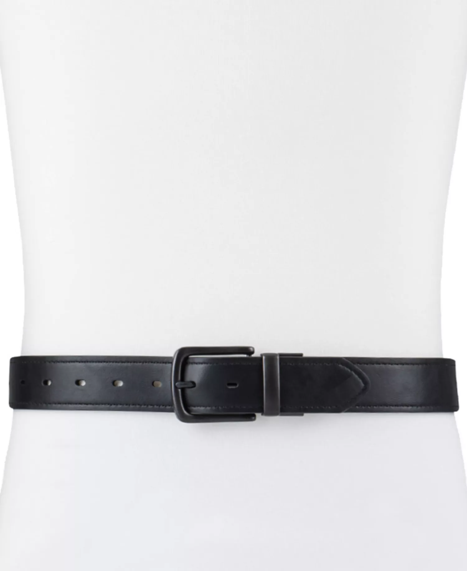 Men’s Contrast Stitch Reversible Belt - Brown/Black - L (38-40)