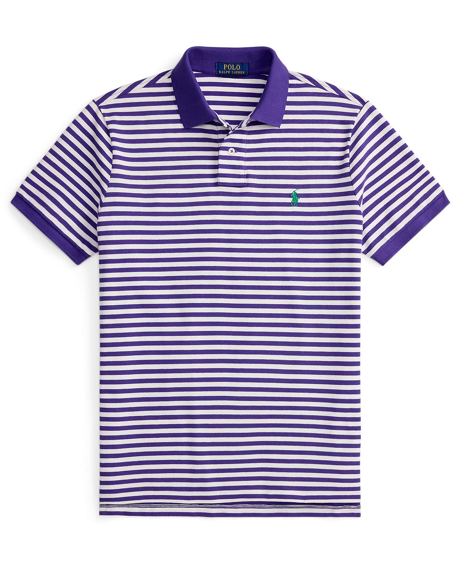 Men's Short-Sleeve Striped Shirt - Cabana Purple/White - 2XL