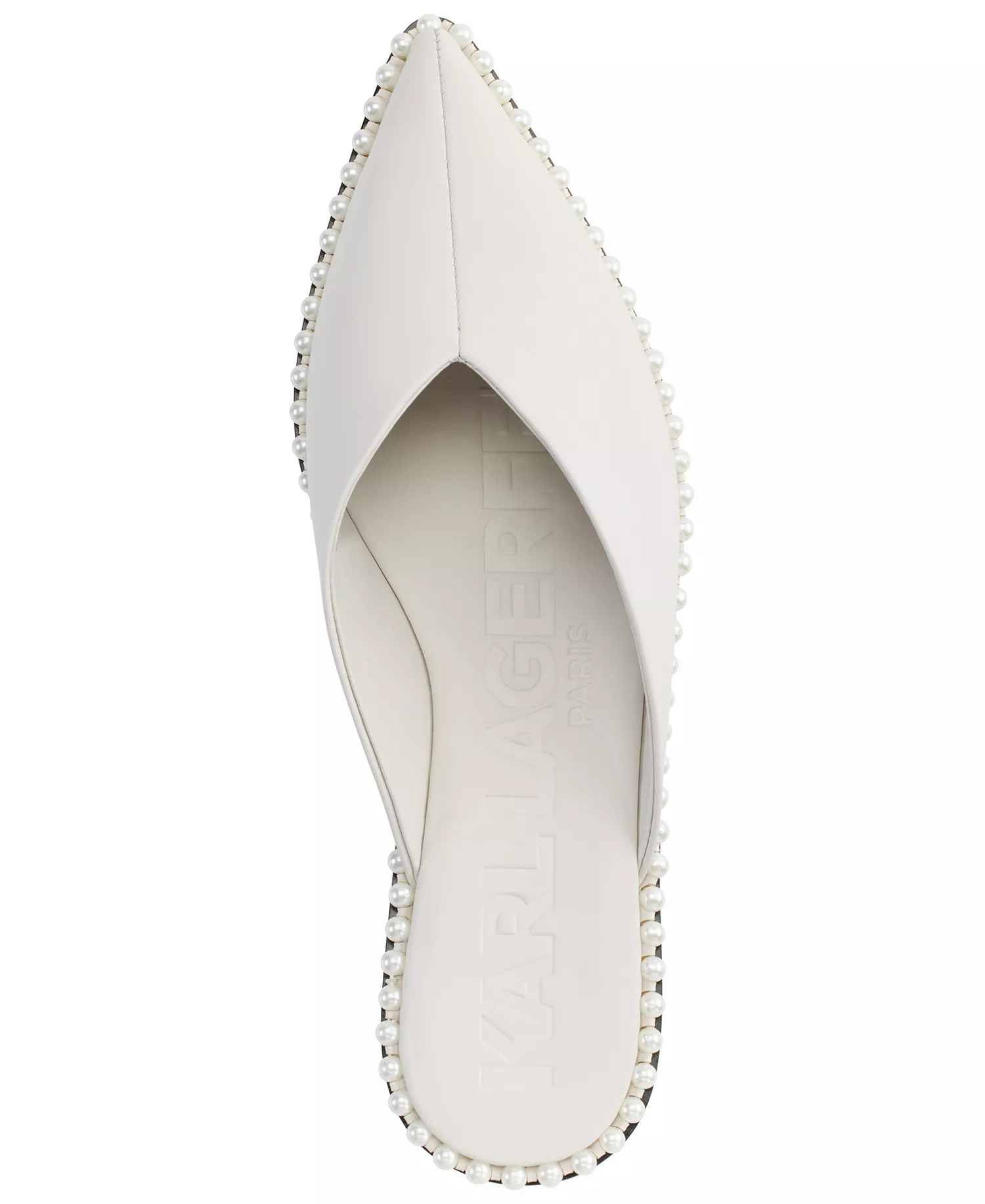 Women's Vyra Studded Mule Flats - Soft White - 5M