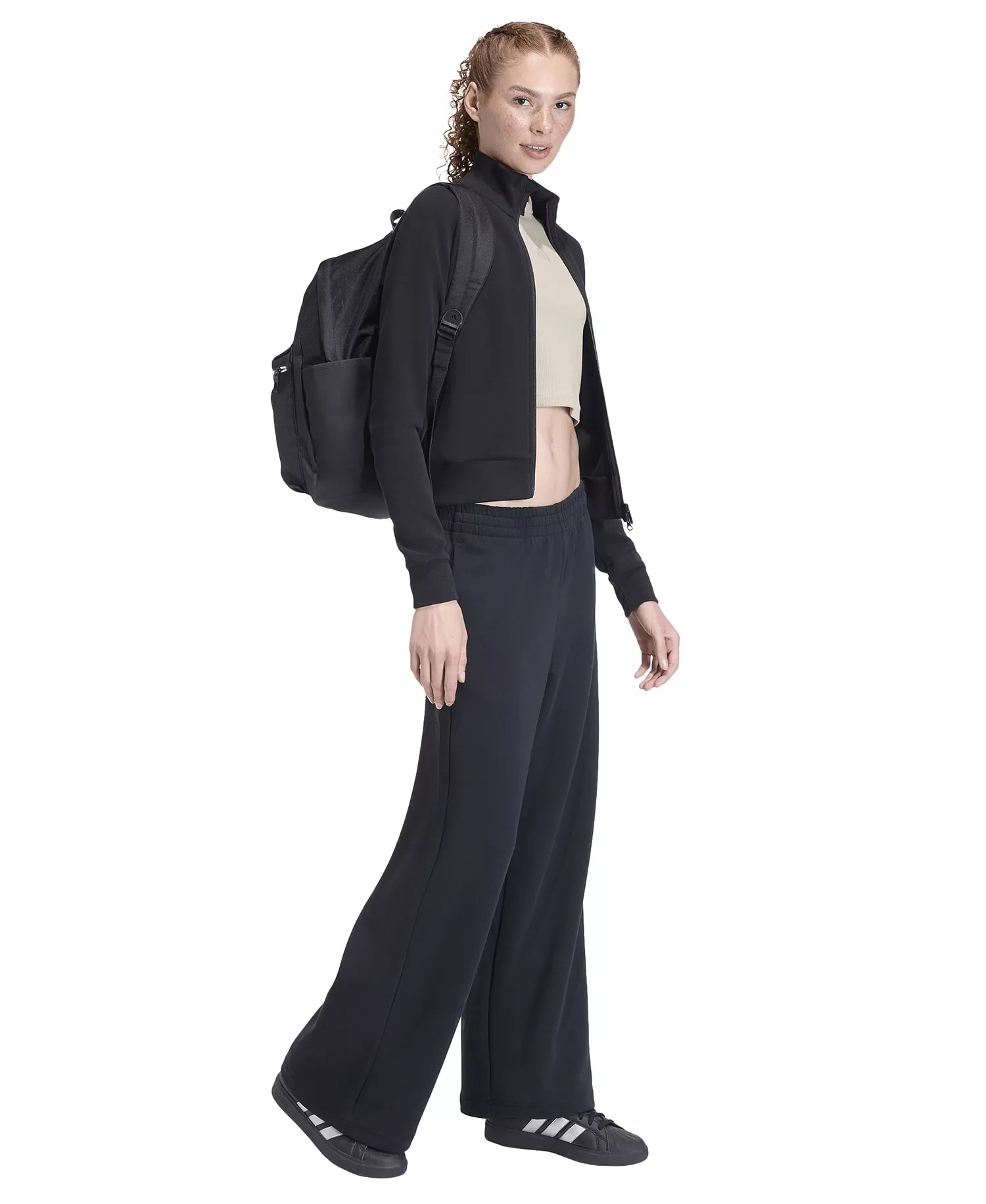 Women's Slim Sportswear Track Jacket - Black - 2XL