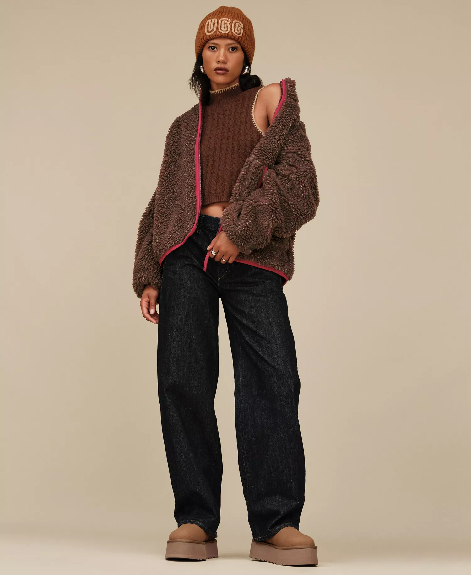 Women's Marlene Confetti Jacket - Cola - M