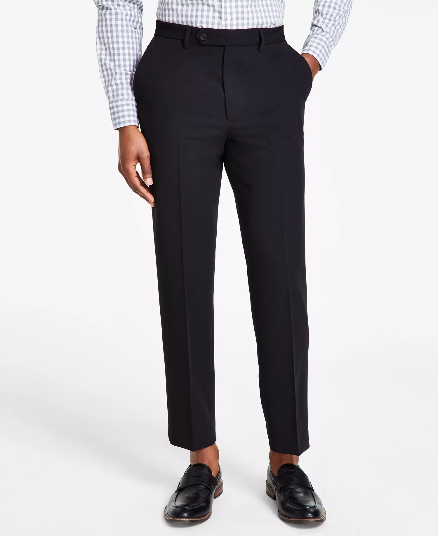 Men's Performance Stretch Modern-Fit Dress Pant - Black - 29x32