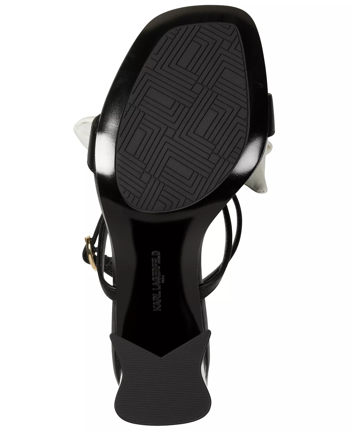 Women's Sashira Square Toe Sandals - Black/Bright White - 6