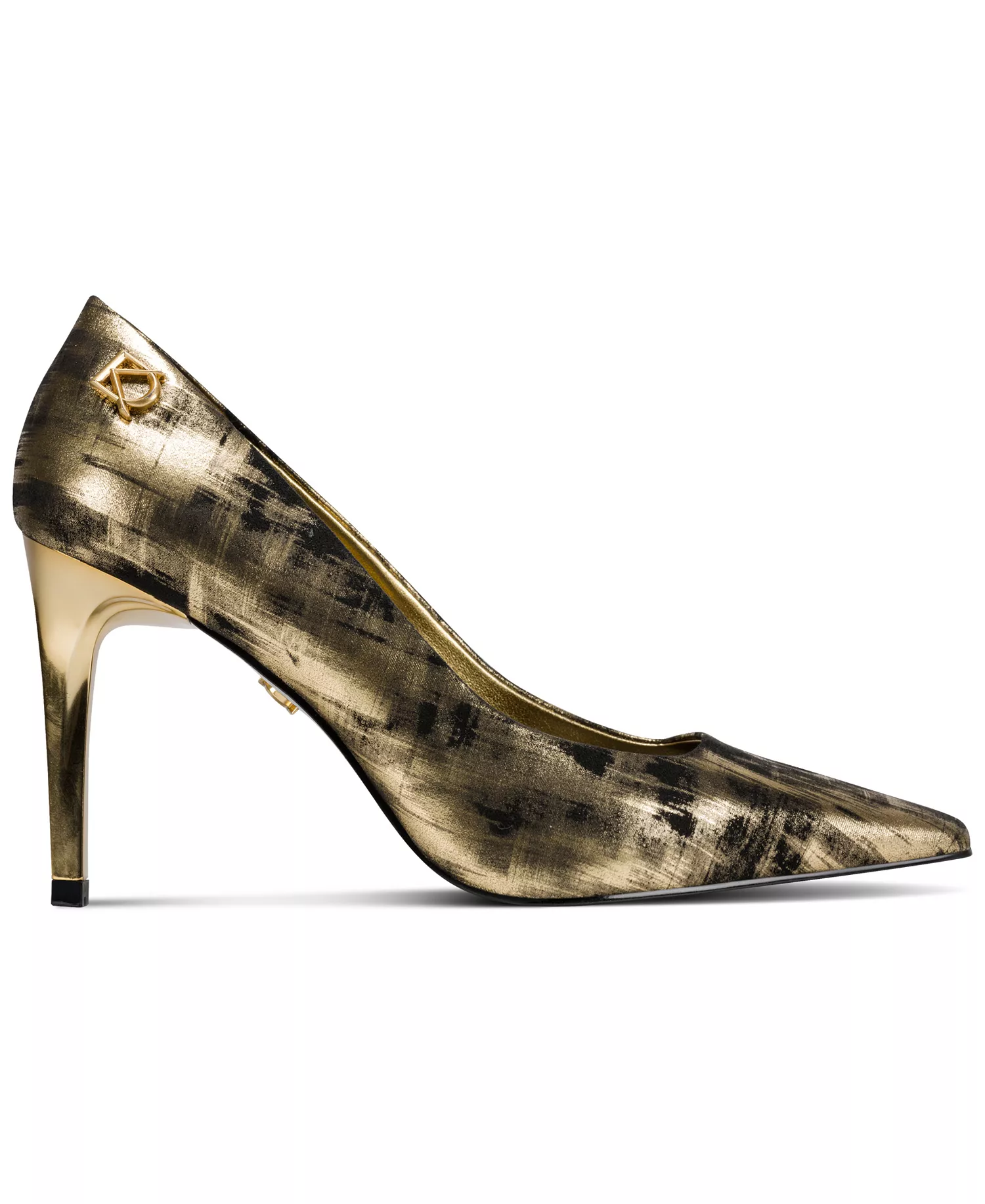 Women's Savita Stiletto Heel High Pumps - Black/ Gold - 10M