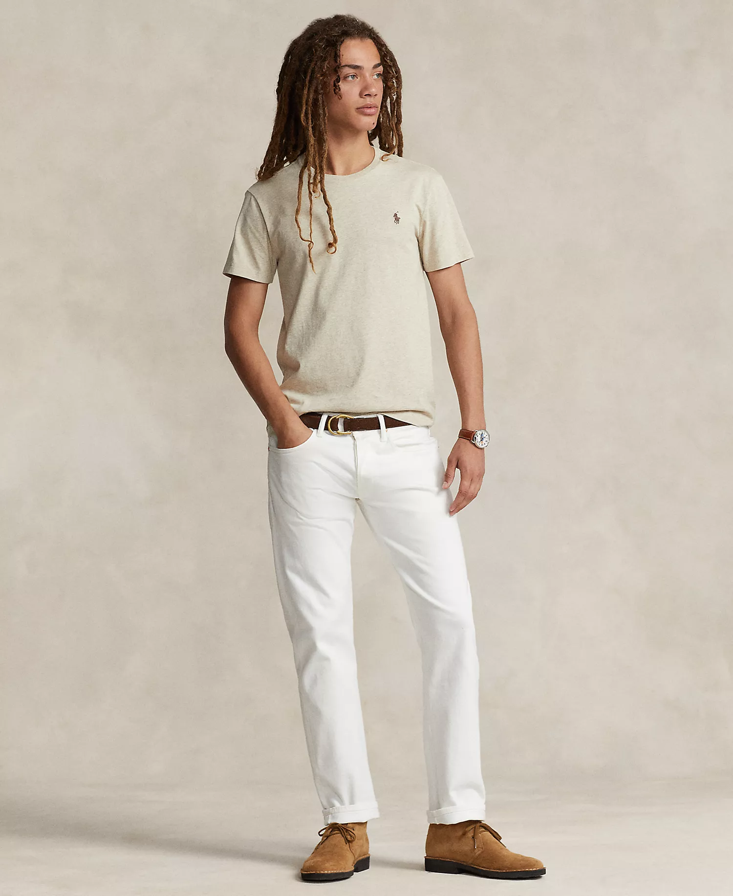 Men's Classic-Fit Jersey Crewneck T-Shirt - Grey - 2XL