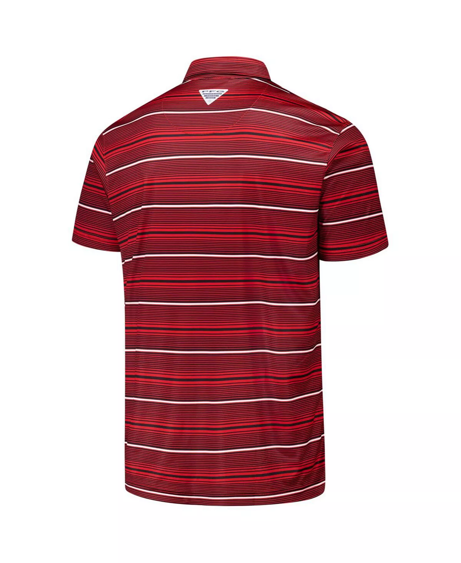 Men's Red Georgia Bulldogs PFG Super Terminal Tackle Omni-Shade Stripe Polo - Red - M