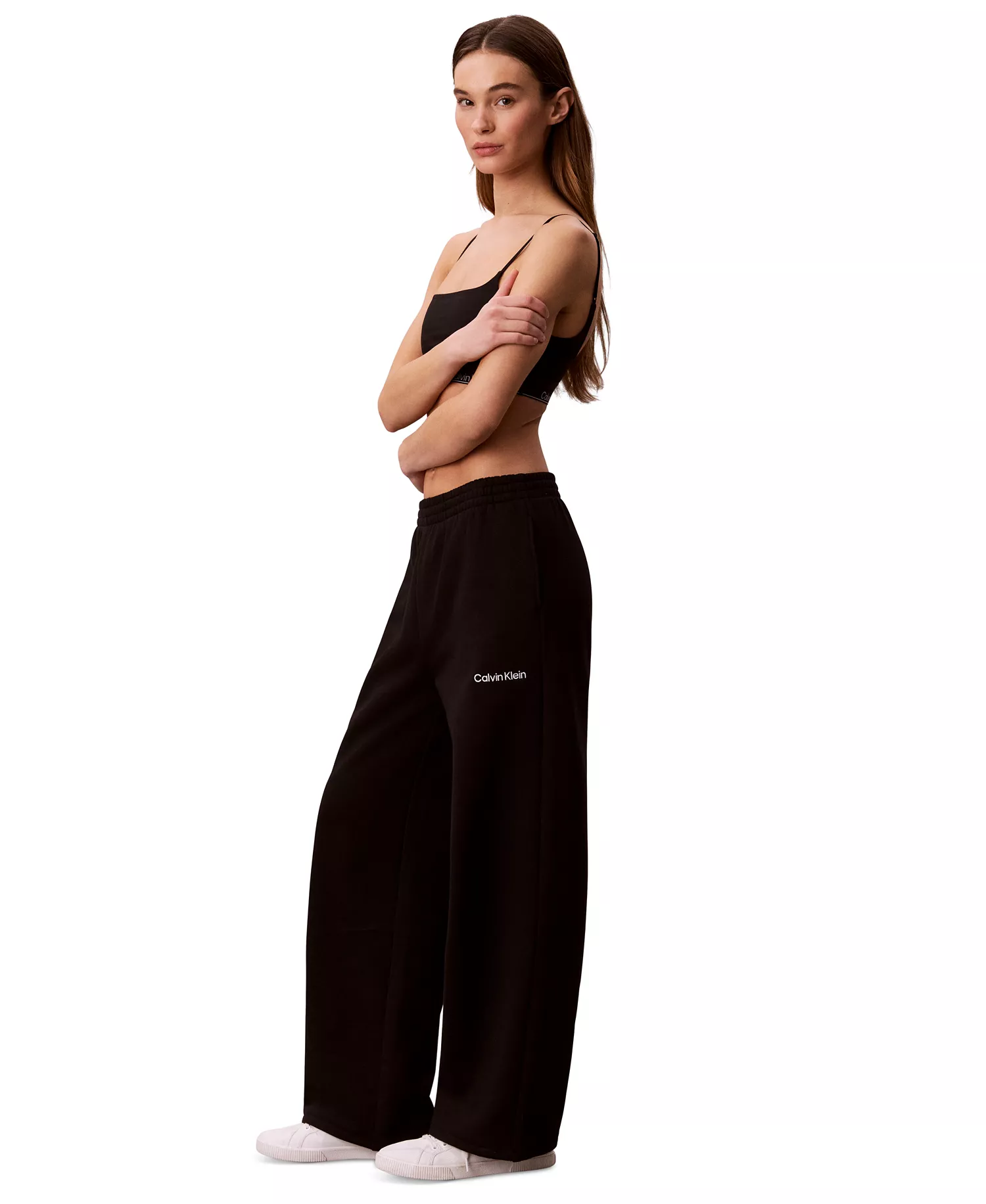 Women's Brushed Straight Leg Joggers - Black - 2XL