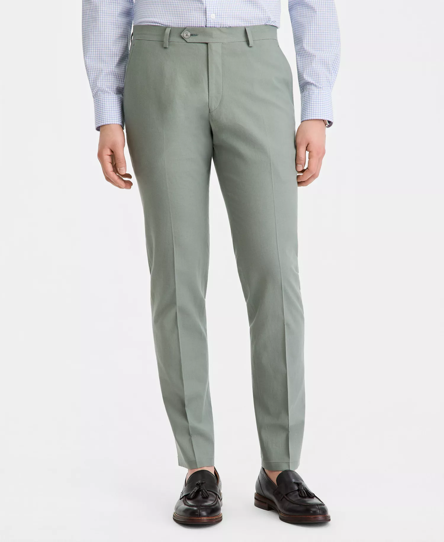 Men's Modern-Fit Linen Pants - Light Tan - 30 - 30