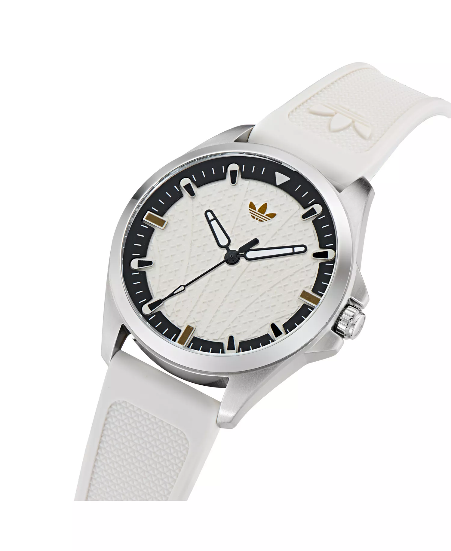 Unisex Analog White Silicone Watch, 40mm - White - No Size