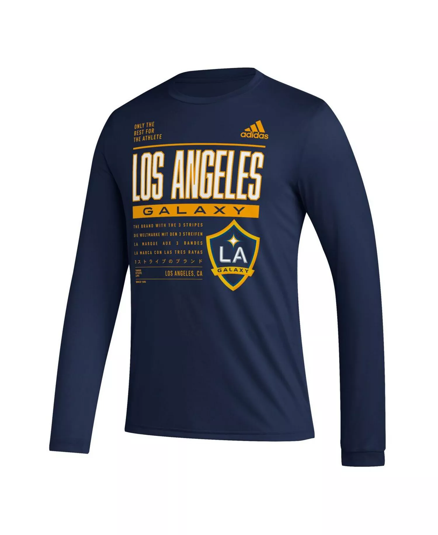 Men's Navy LA Galaxy Club DNA Long Sleeve T-shirt - Navy - L