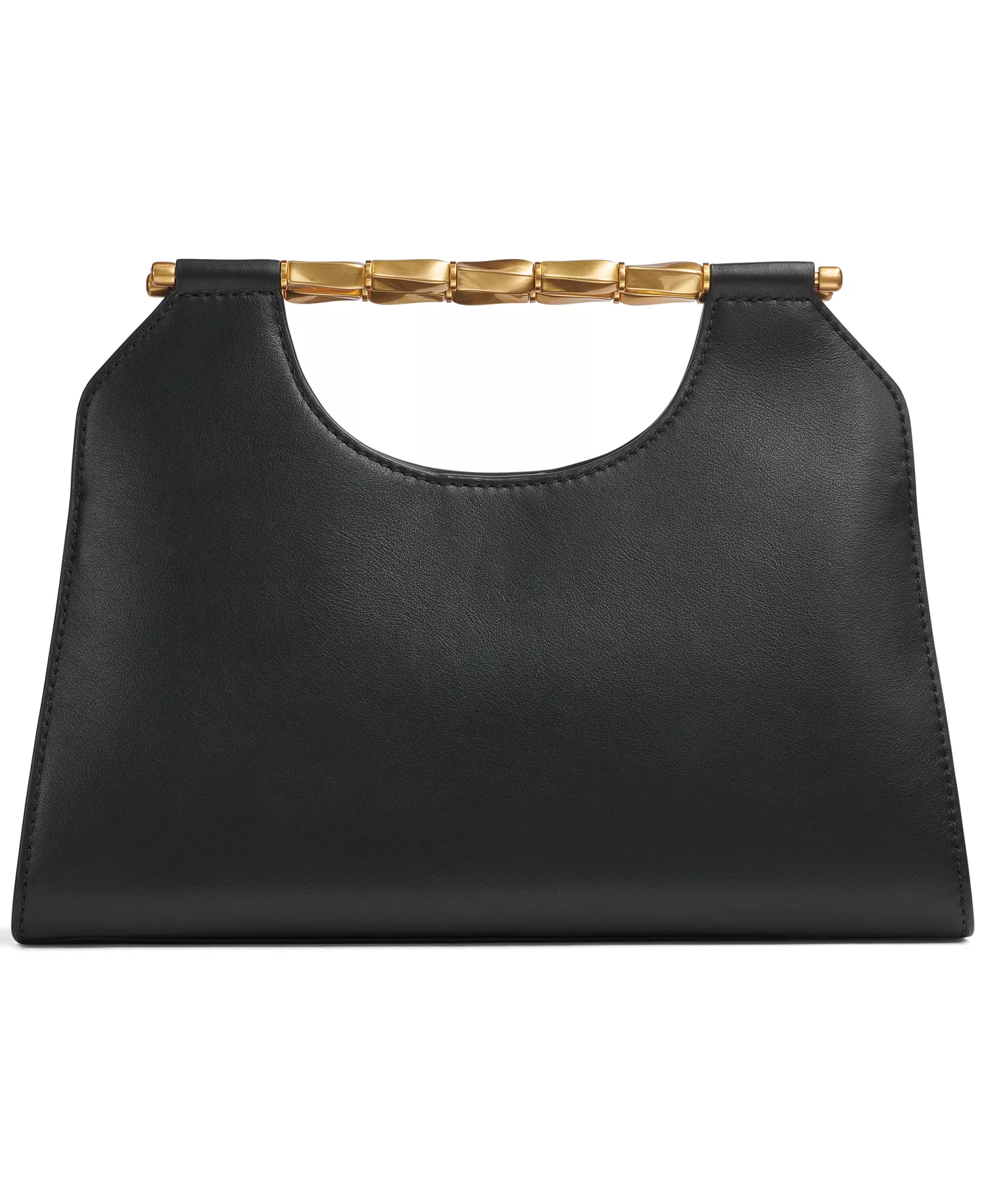 Commack Triple Compartment Clutch  - Black/gold - NO SIZE