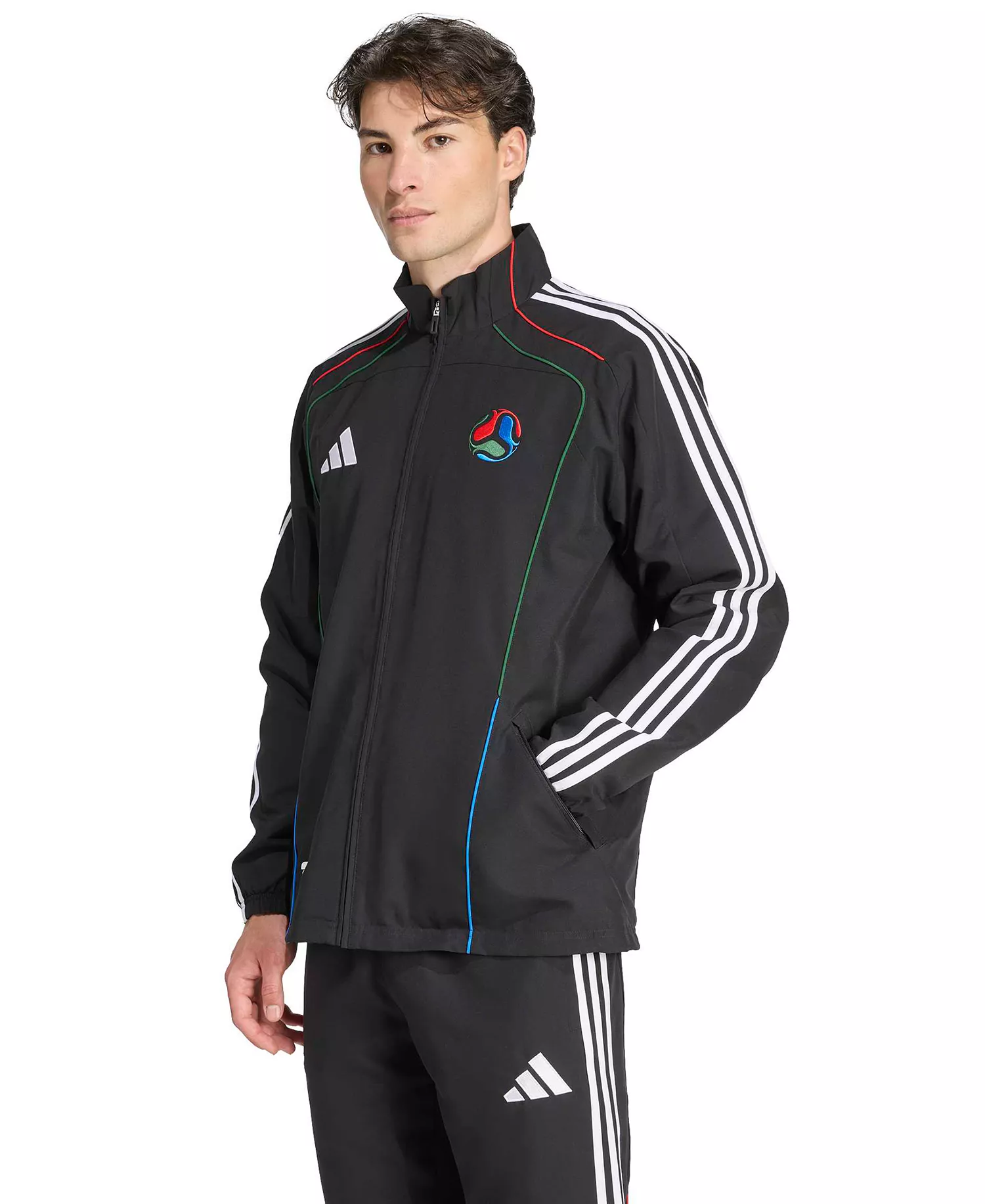 Men's Host Track Top Zip Front Jacket - Black - 2XL