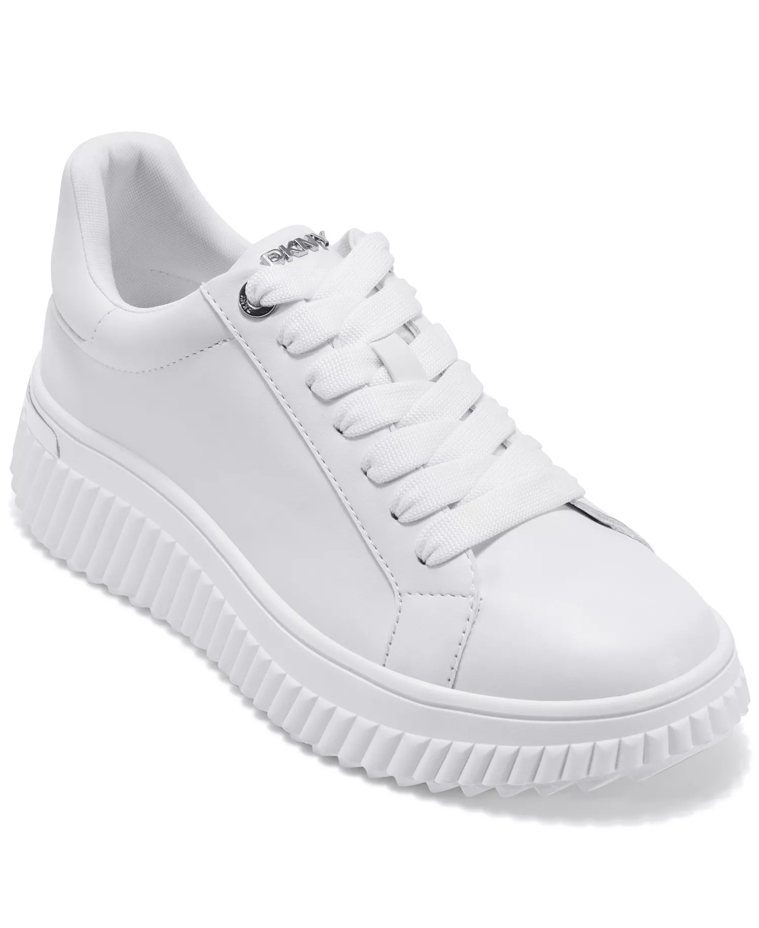 Women's Lobeco Lace Up Platform Sneakers - White - 5.5M