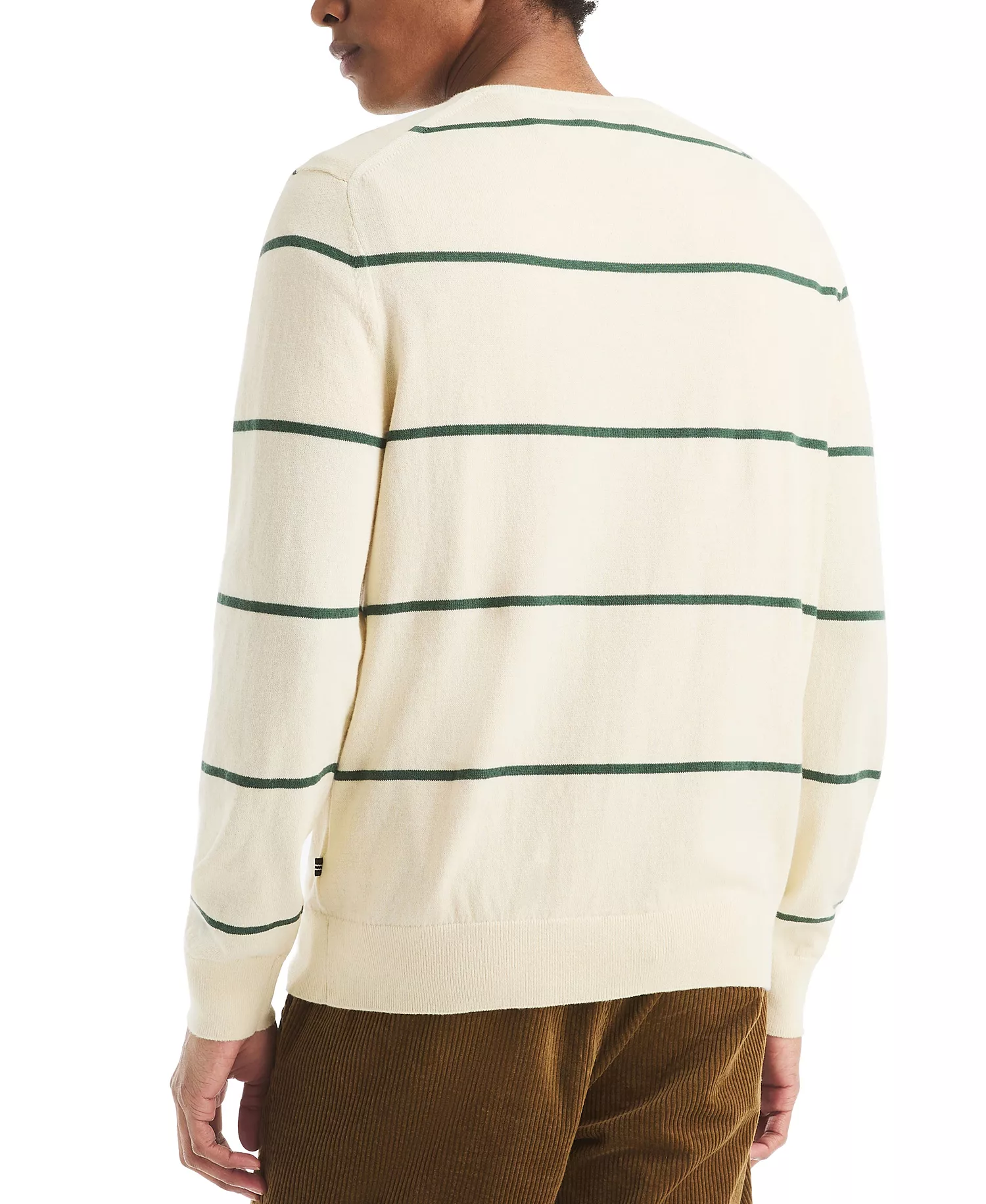 Men's Performance Striped Crewneck Sweater - Natural - 2XL