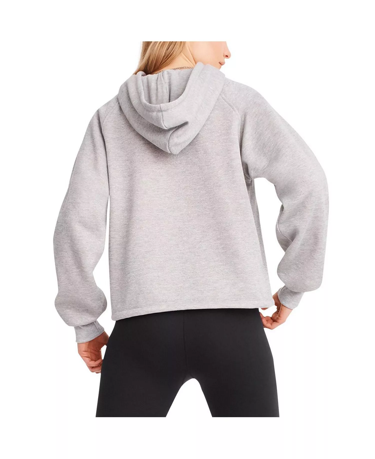 Women's Heather Gray Buffalo Bills Debbie Dolman Raglan Pullover Hoodie - Heather Gray - 2XL