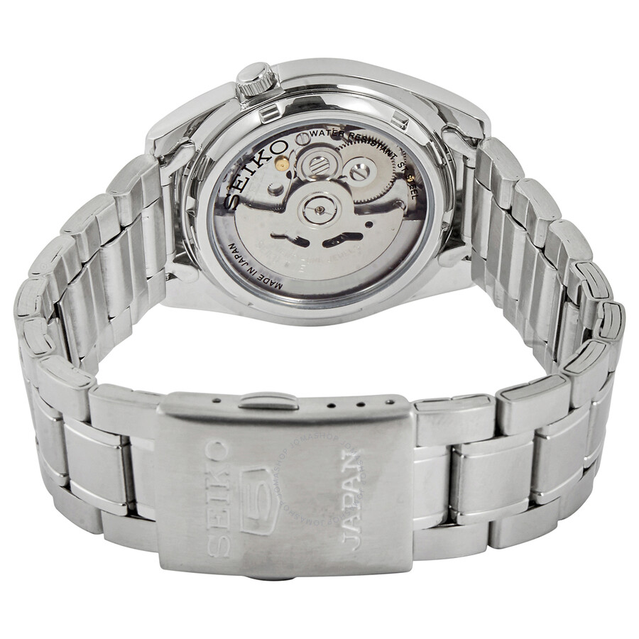 Seiko 5 Automatic Black Dial Stainless Steel Men's Watch