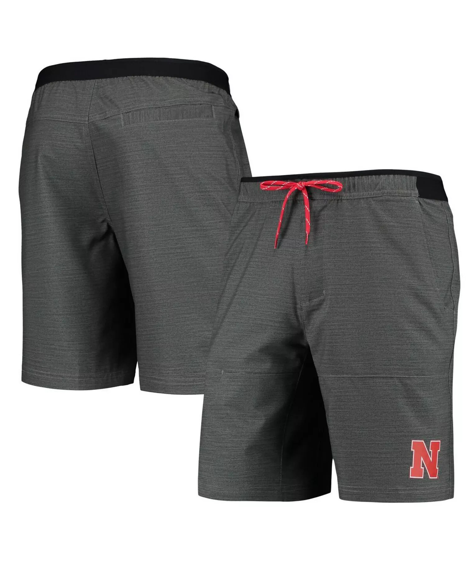 Men's Gray Nebraska Huskers Twisted Creek Omni-Shield Shorts - Gray - S