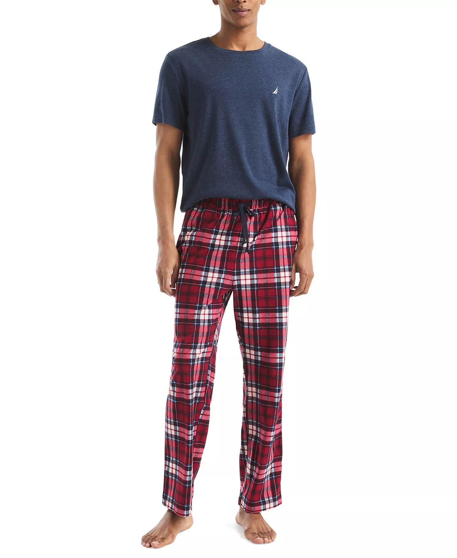 Men's Plaid Classic Pajama Pants - Rio Red - L